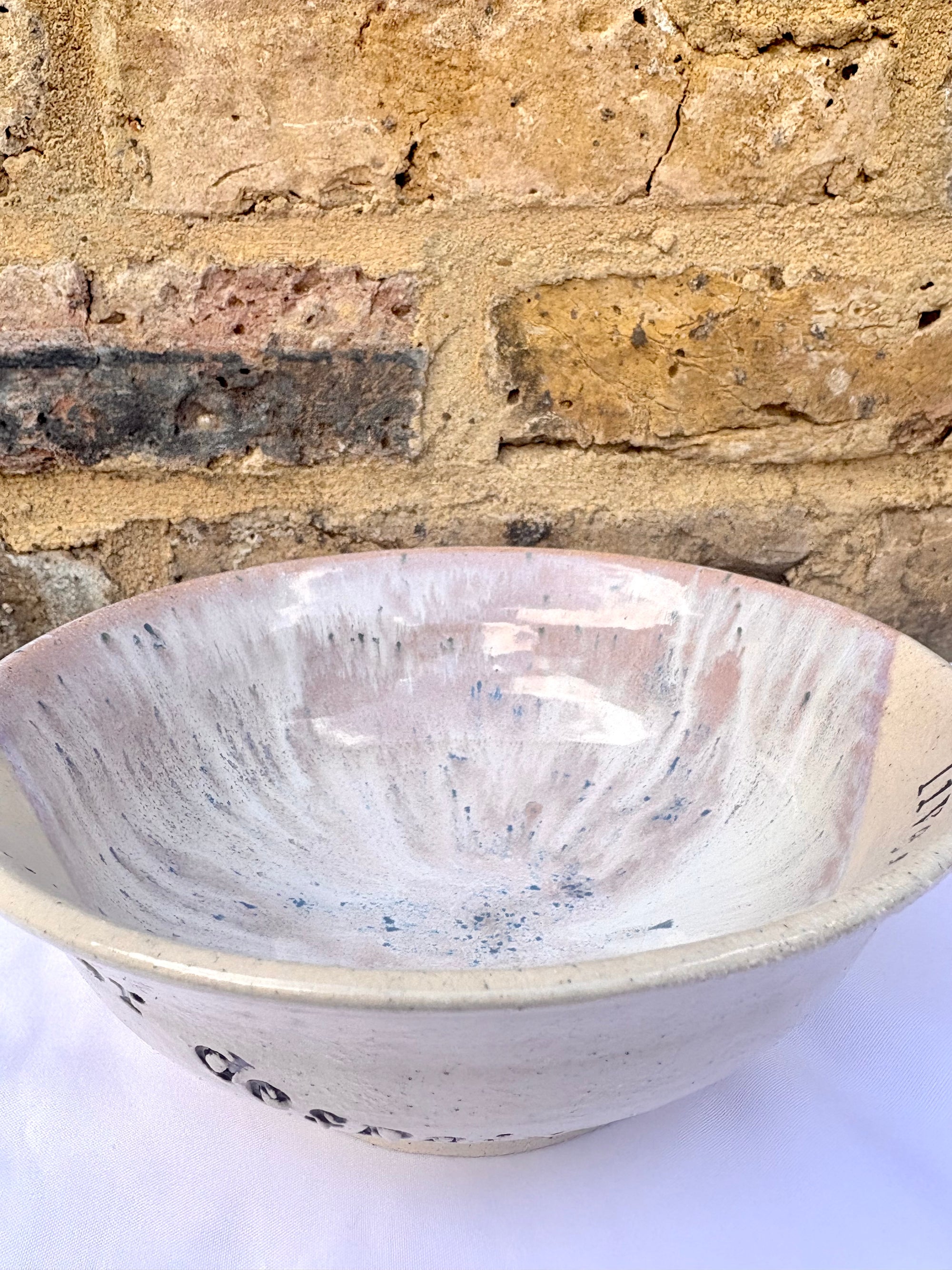 "live, laugh, love...or despair and die alone" bowl (Lilac Dream)