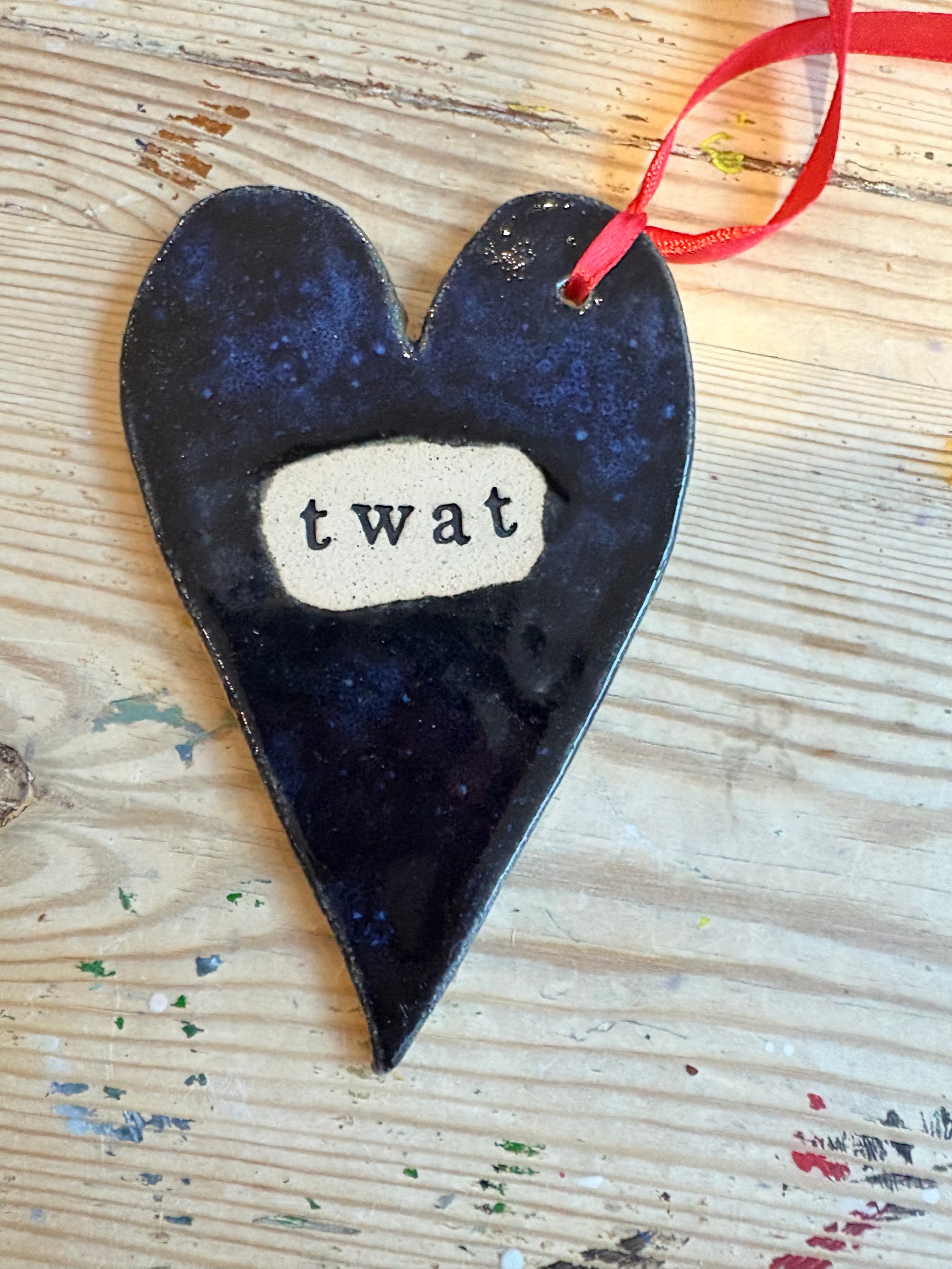 Twat Hanging Decoration (large, blue)