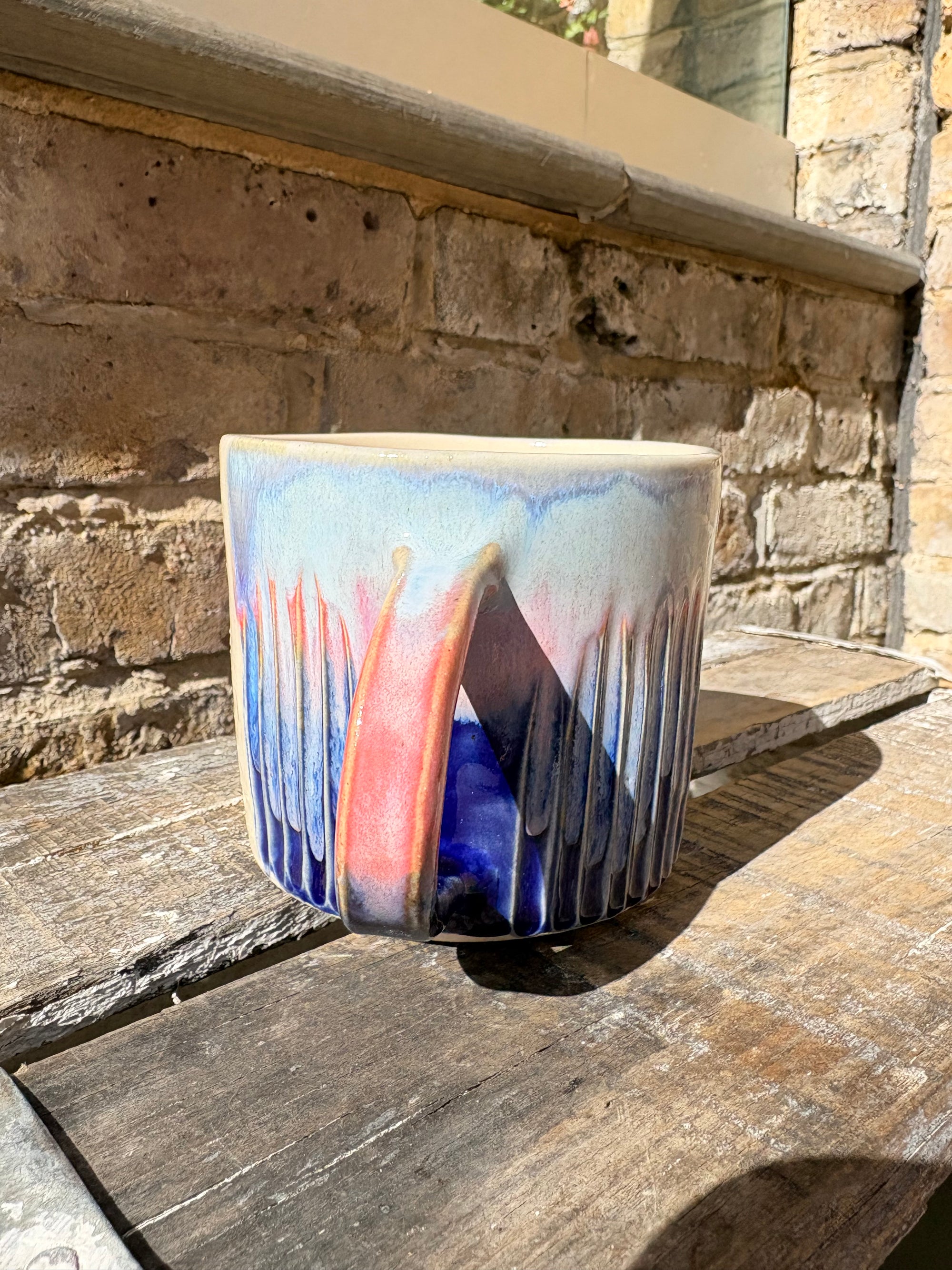 “No more fucking people pleasing" "if that’s okay with you" mug (pink night sky)