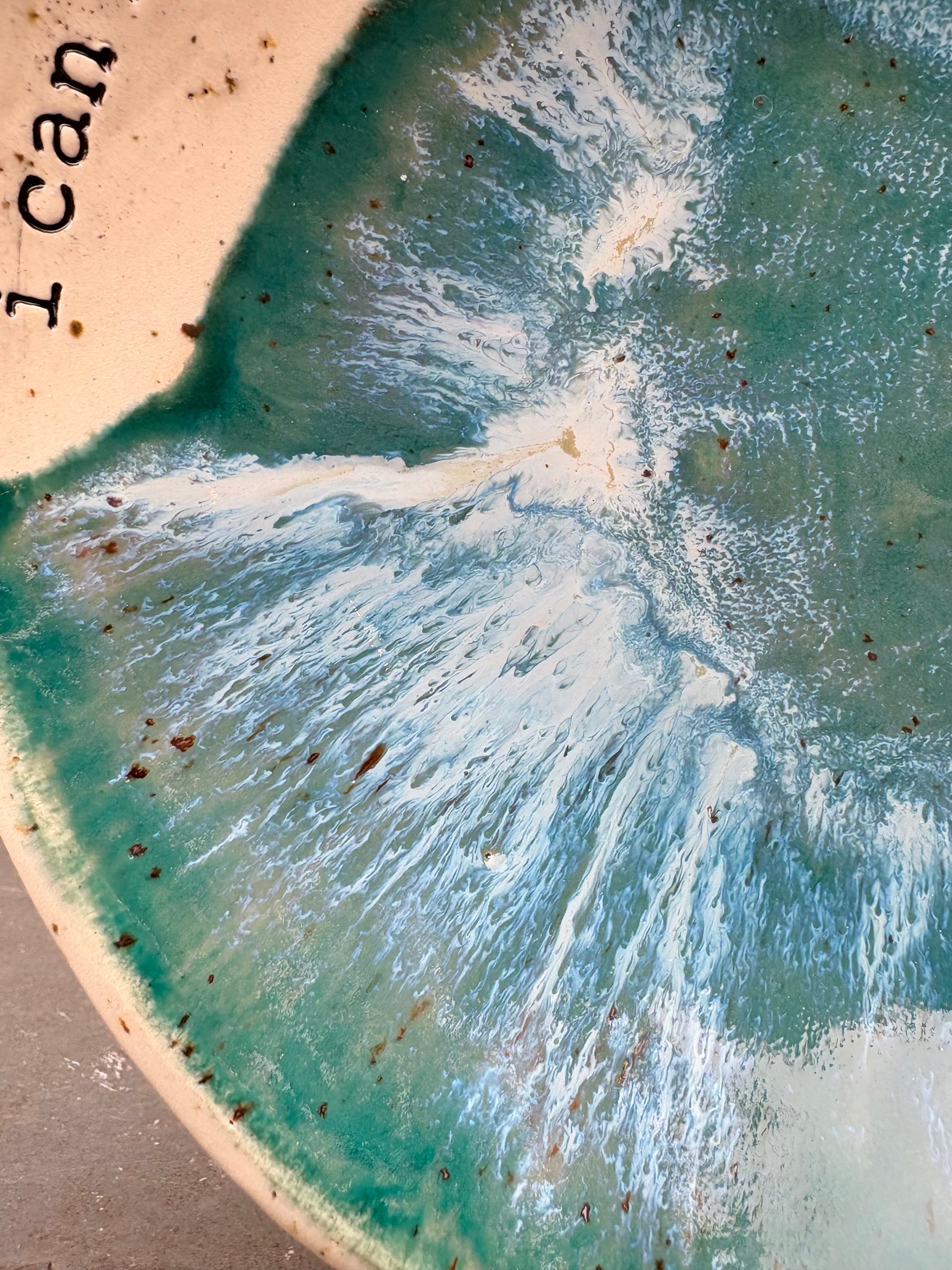 Oscar Wilde "temptation" cake plate (green)