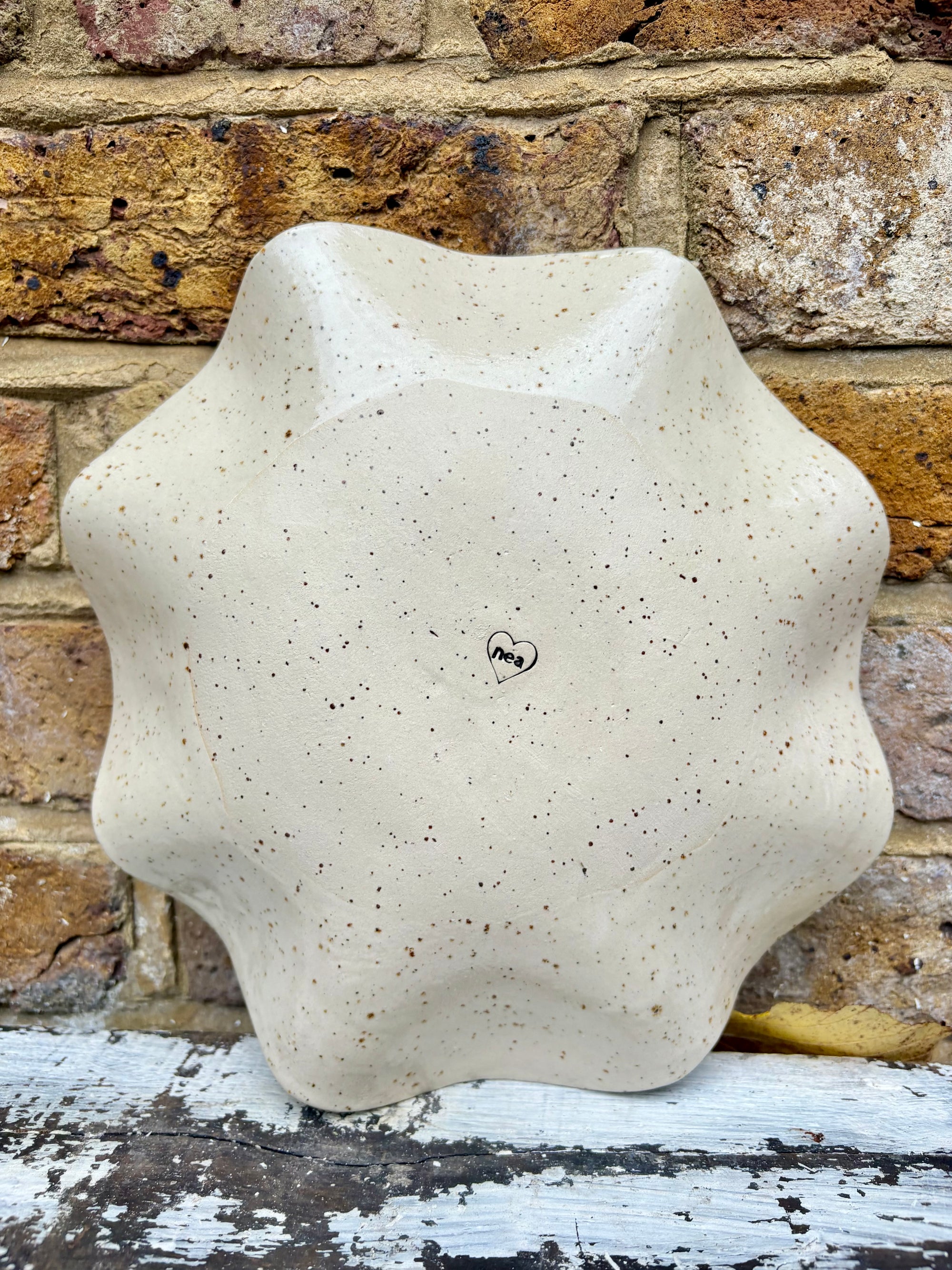 “small talk survivor" serving dish (Pink Night Sky