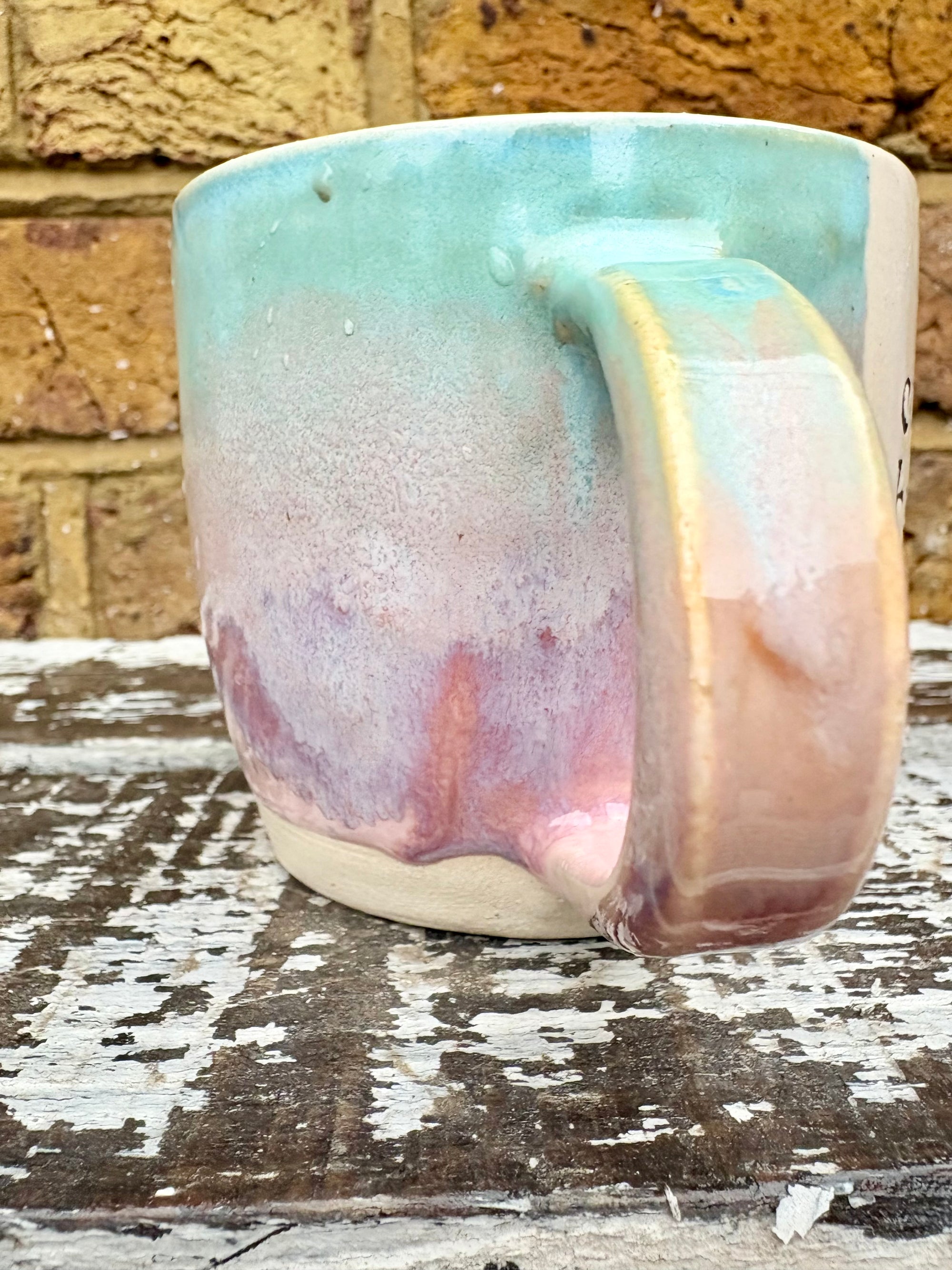 "cute but completely unhinged" mug