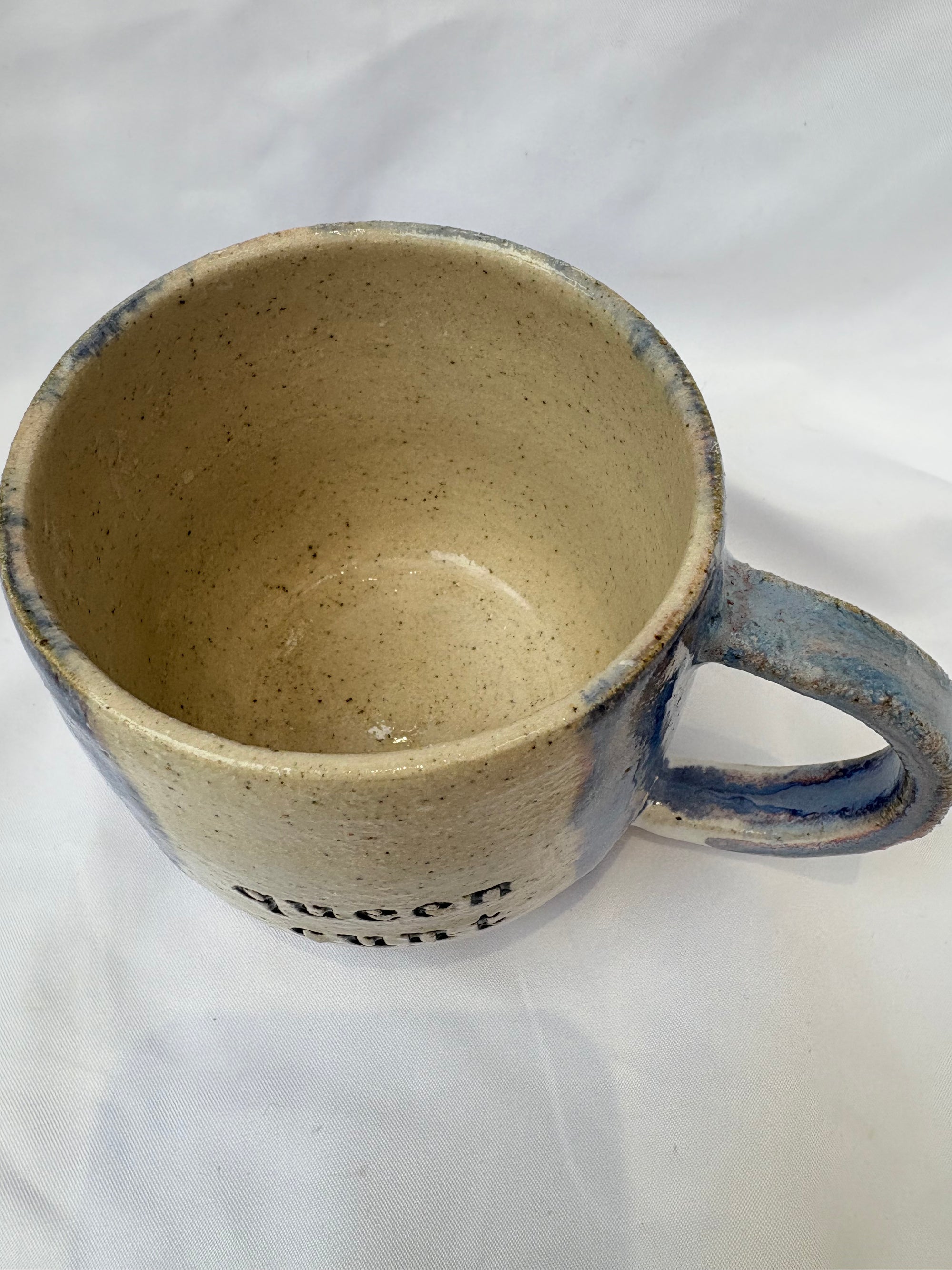 Queen Cunt mug (Blue and White glaze)