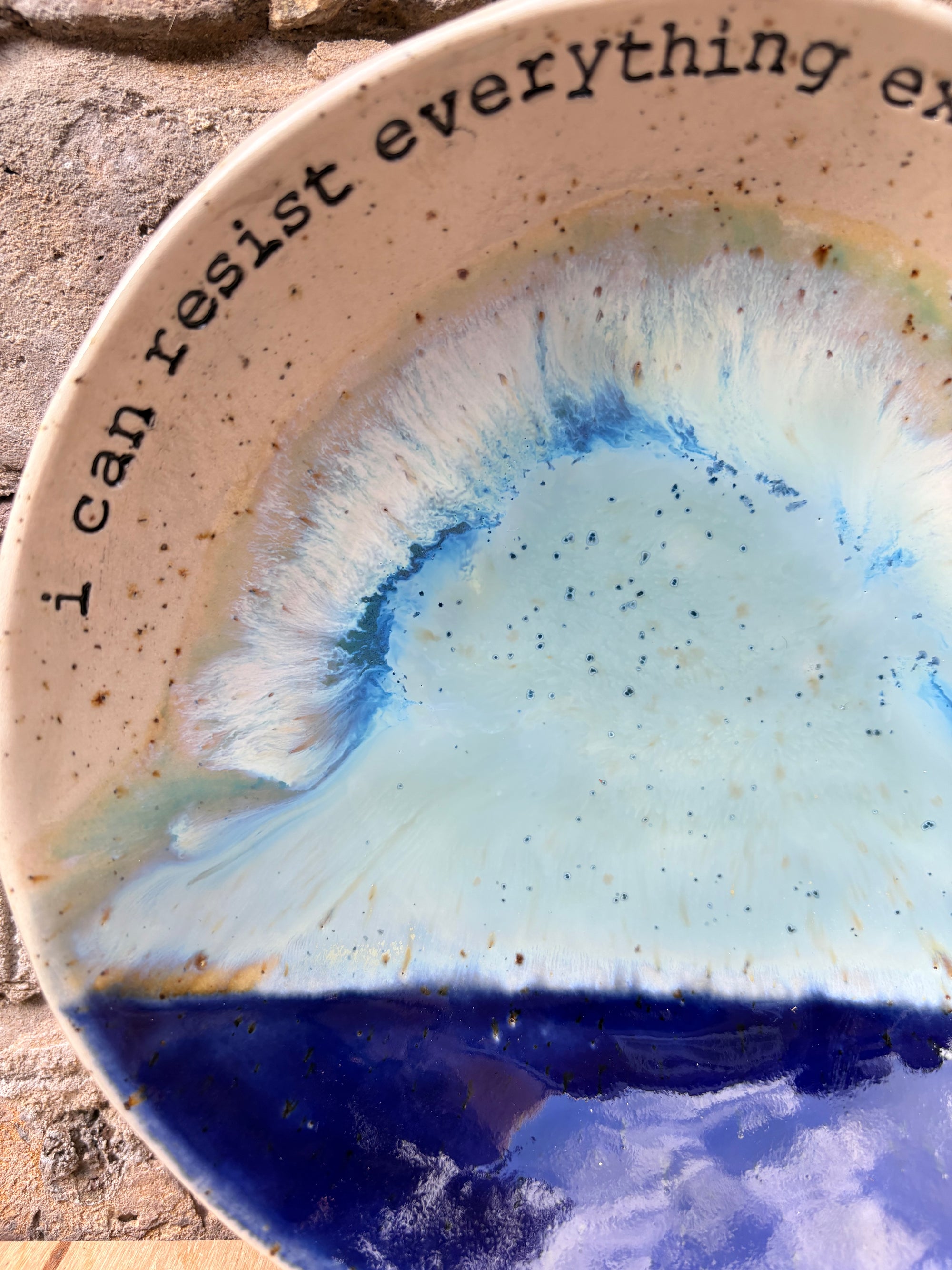 Oscar Wilde "temptation" cake plate