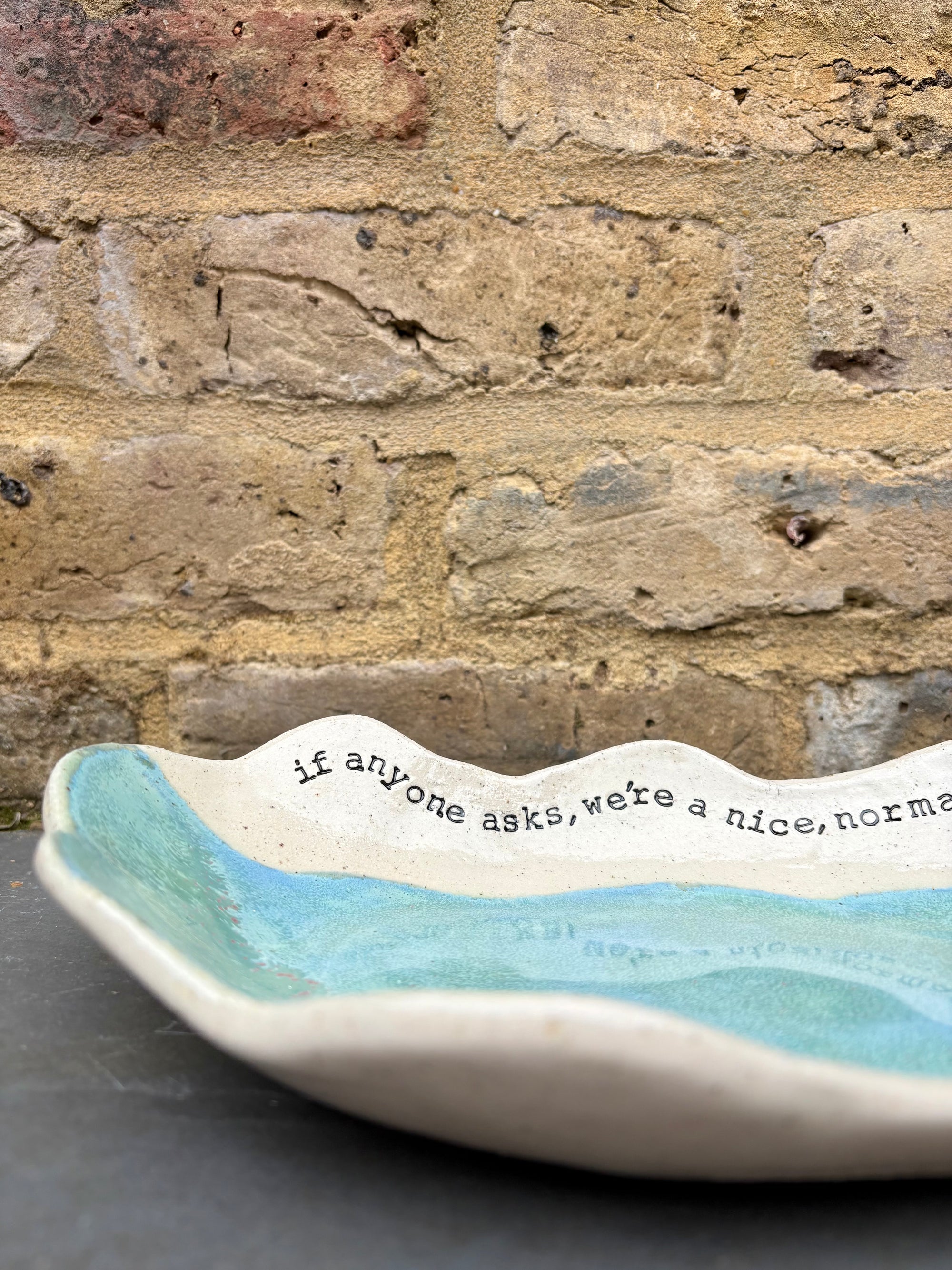 "If anyone asks, we're a nice normal family" Peacock Green