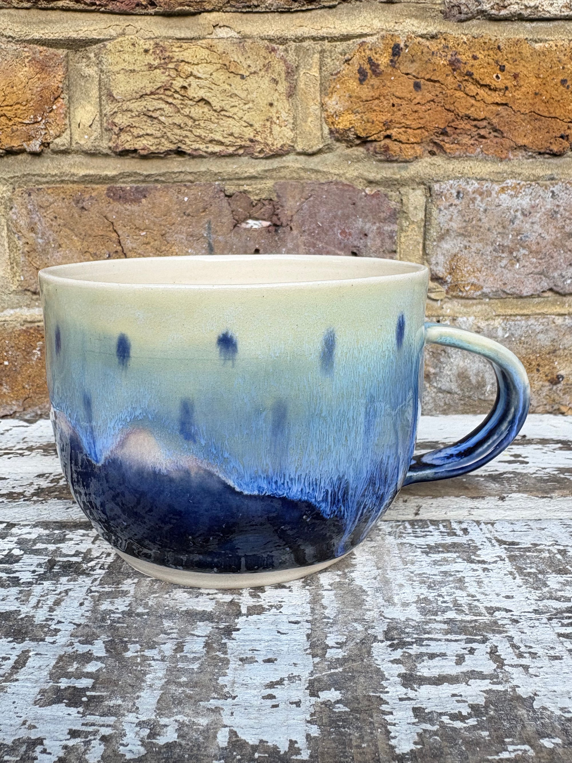 Giant "bellend dickhead plonker..." mug (Blue Dream)