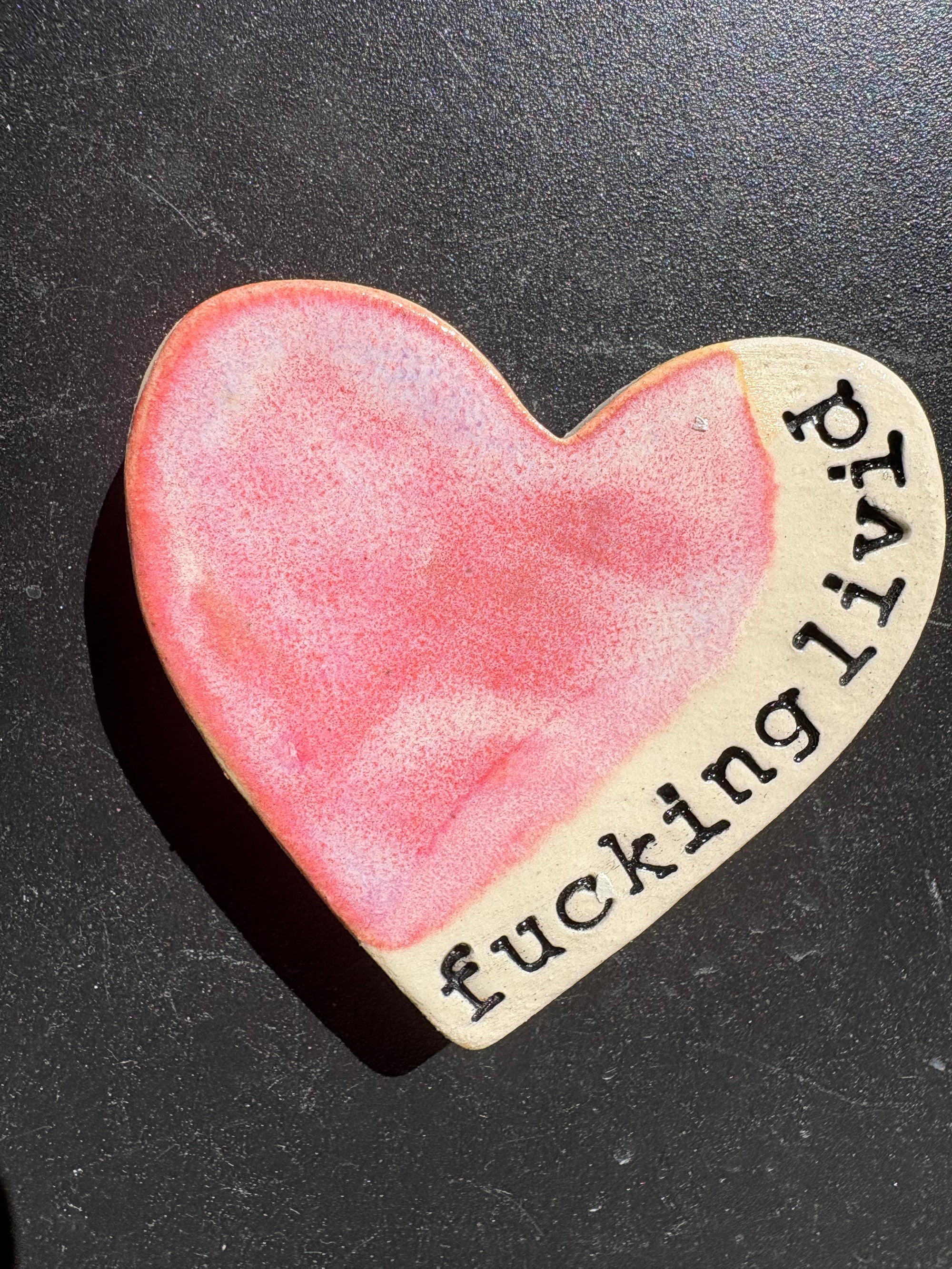 “fucking livid" magnet (pink, large)