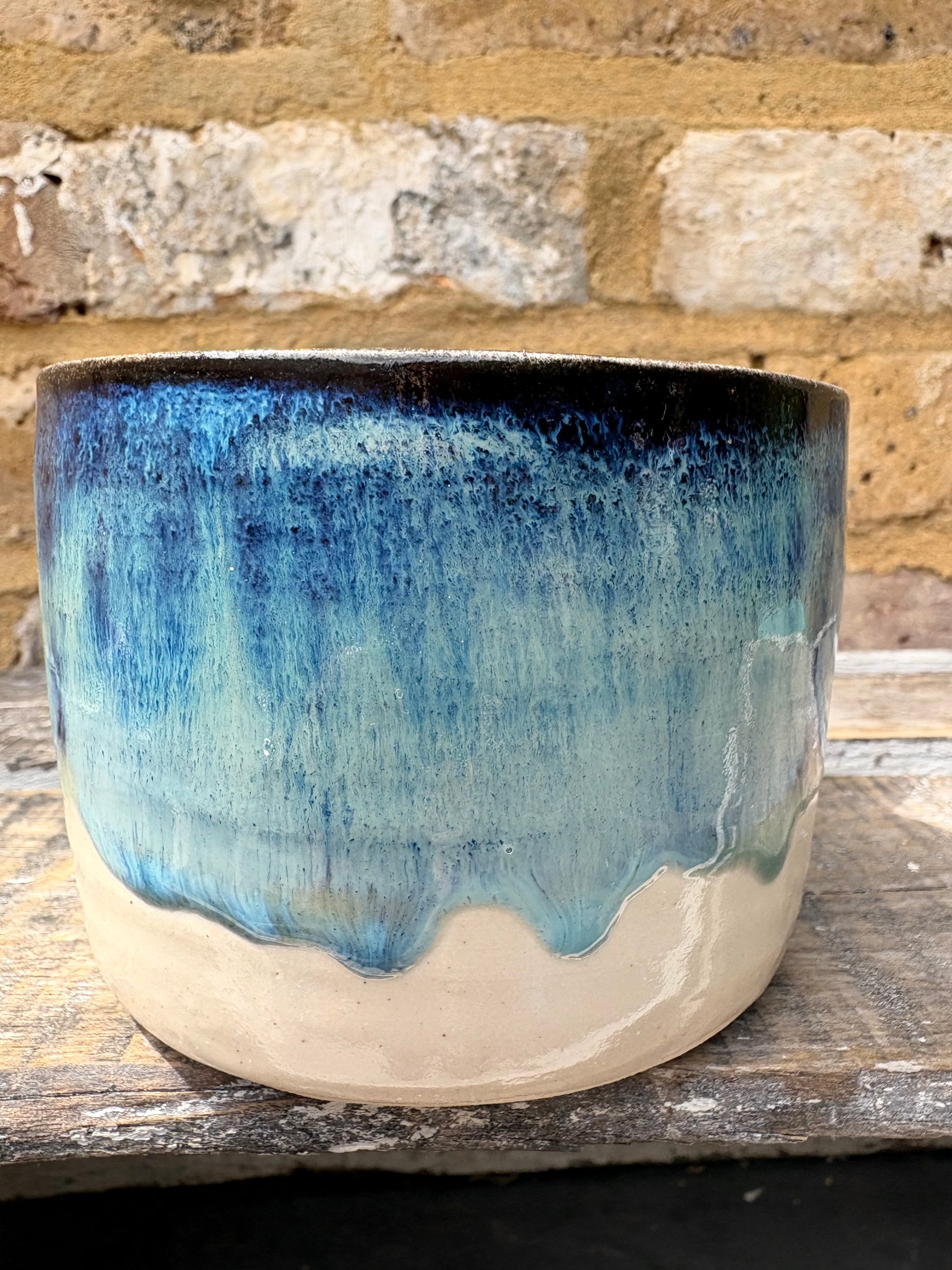 "menopausal and fresh out of fucks" mug (blue shore)