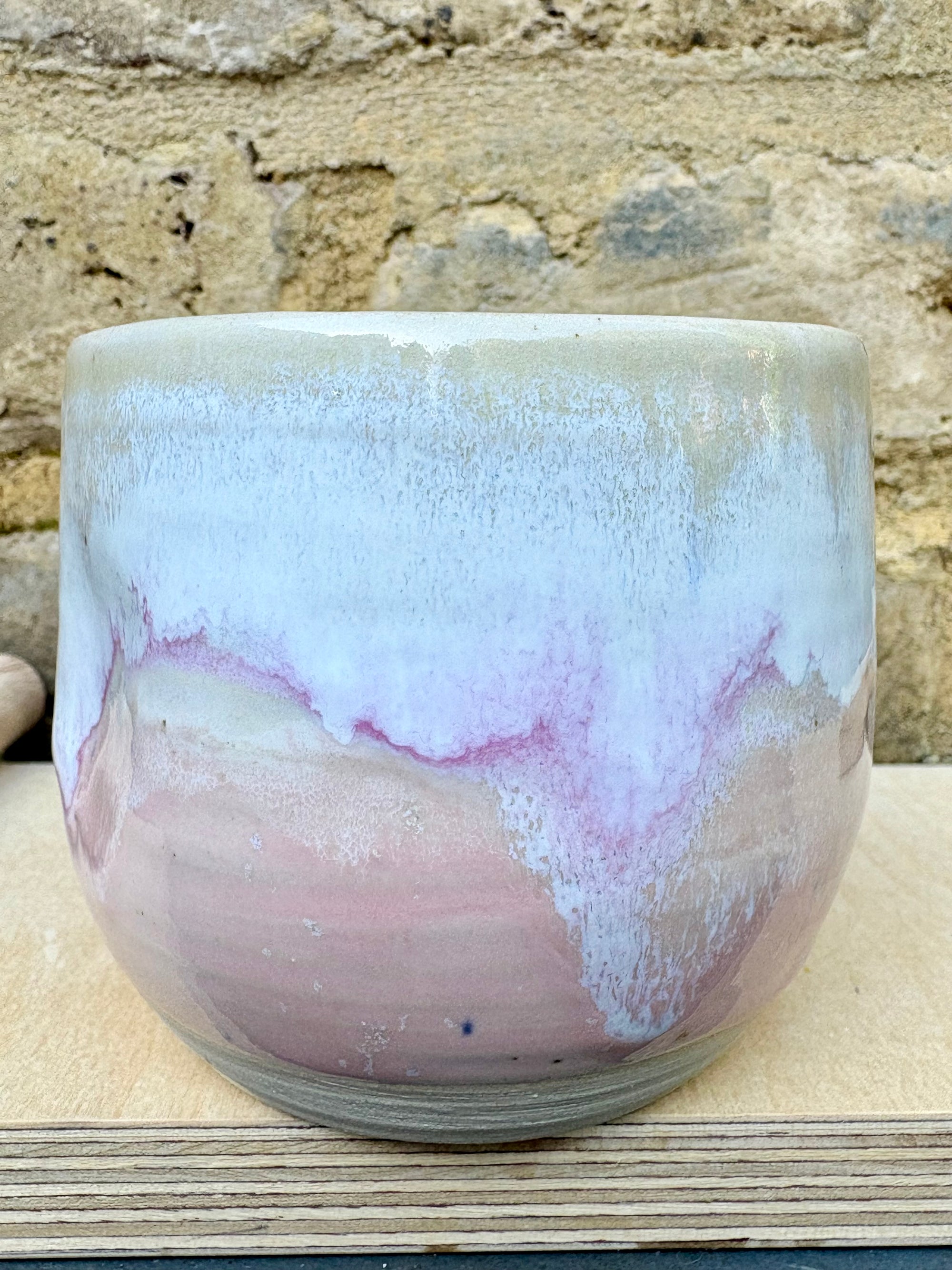wanker dimple mug (Pink Ripple)
