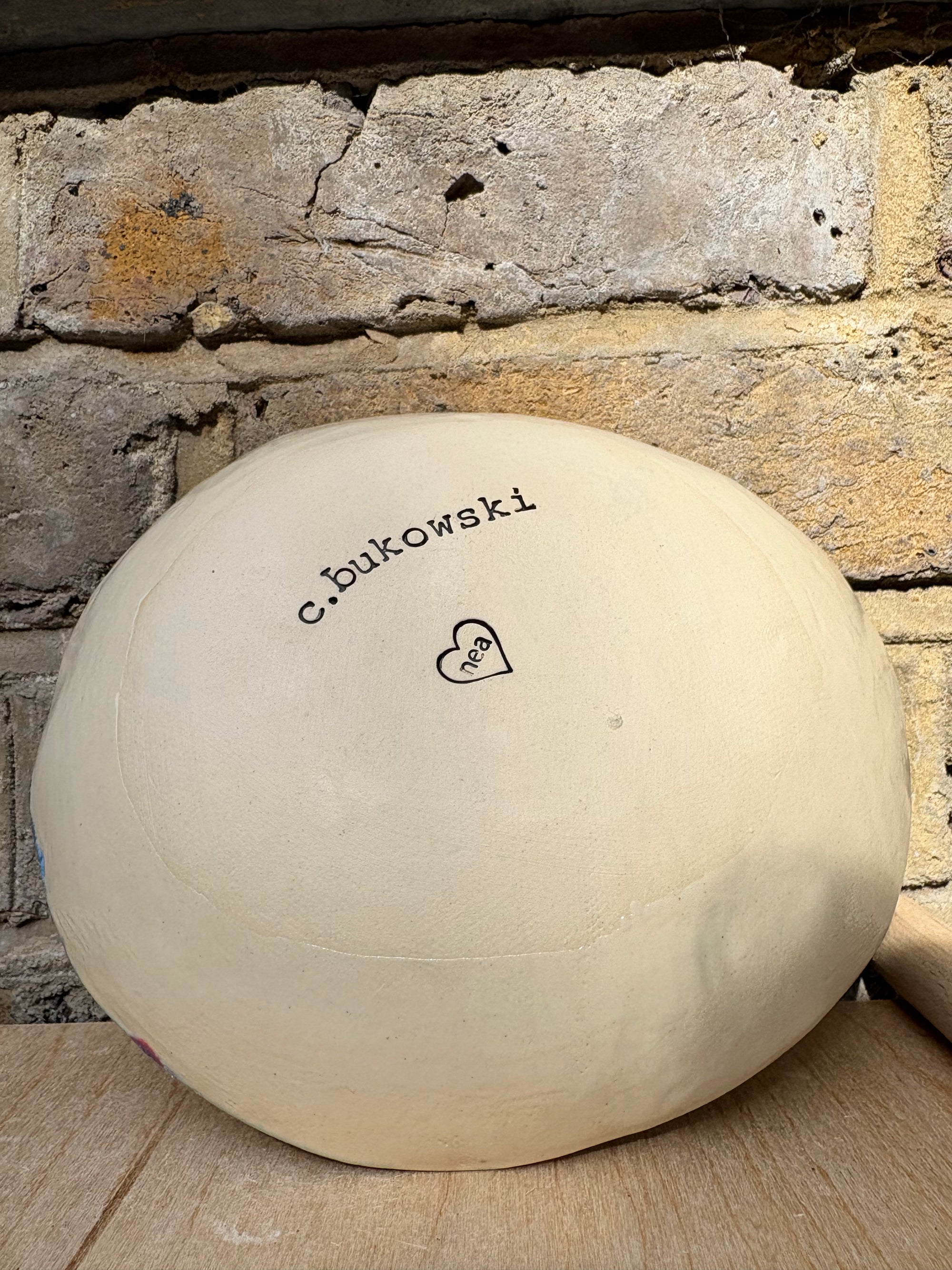 Charles Bukowski quote dish