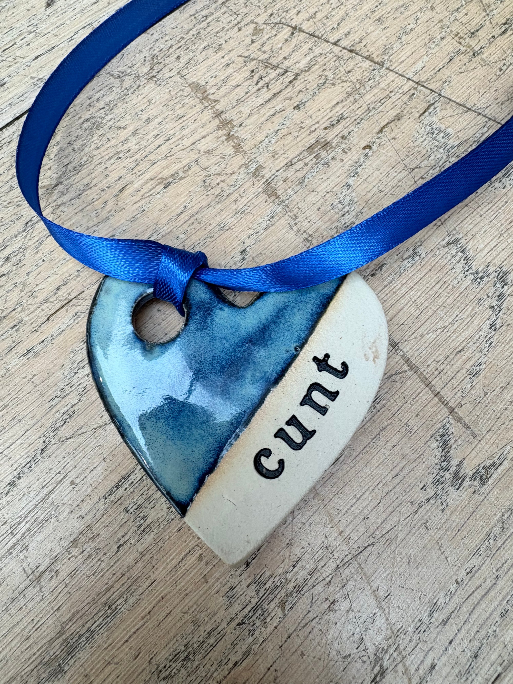 Cunt Hanging Decoration (large, blue)