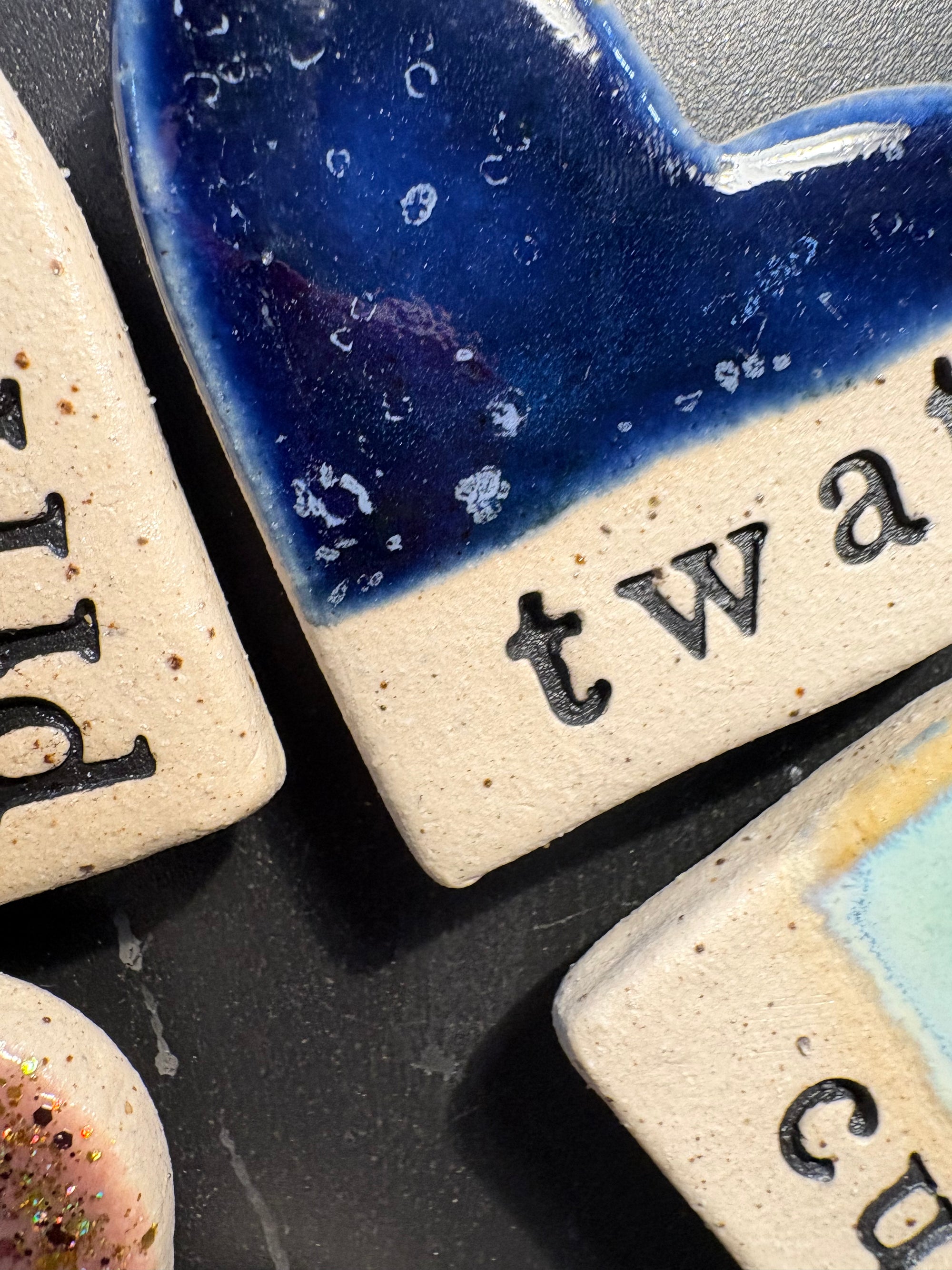 Sweary Magnet Set (4 heart shaped magnets)