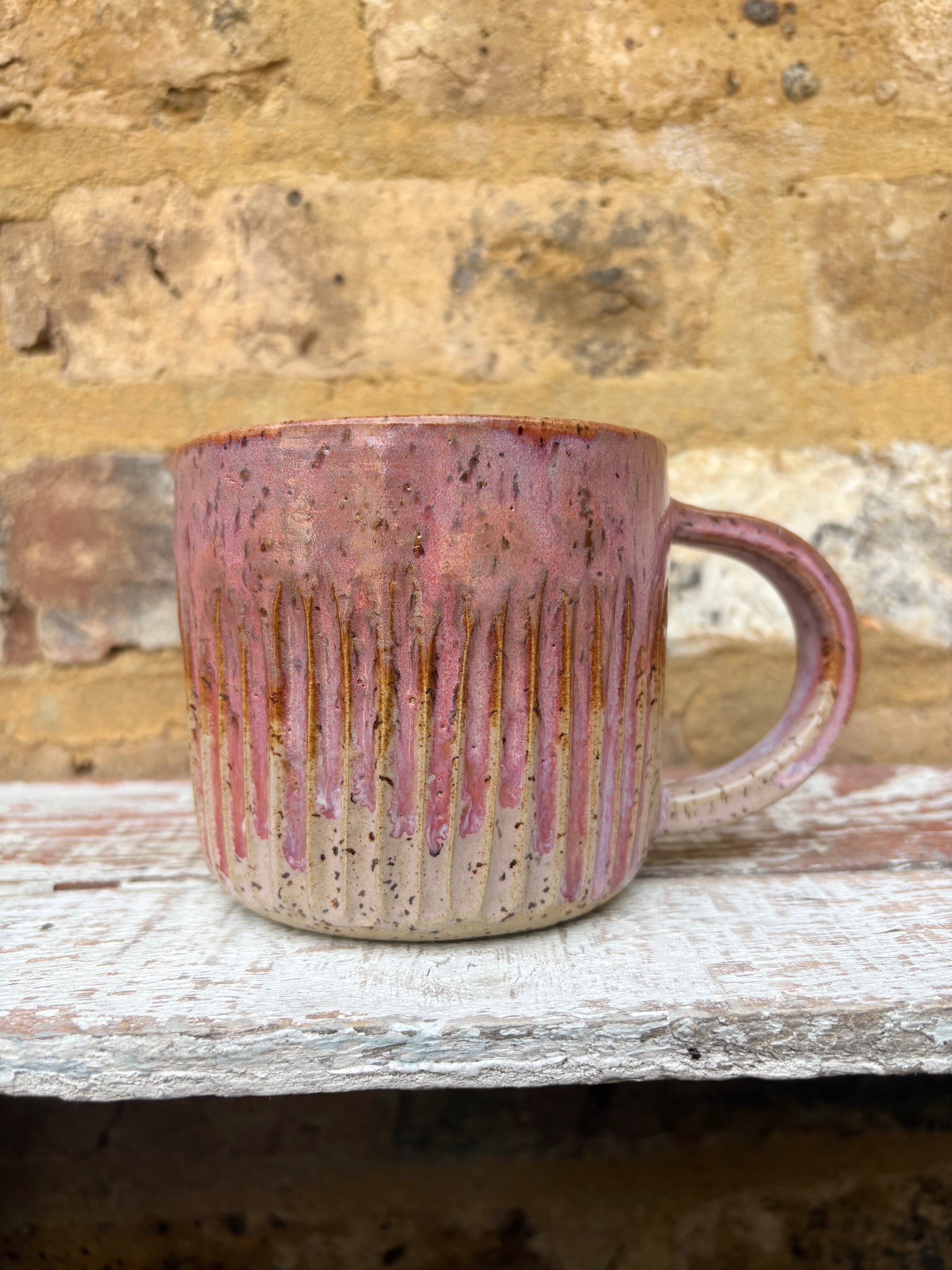 "cunt off fuck face” mug (pink)