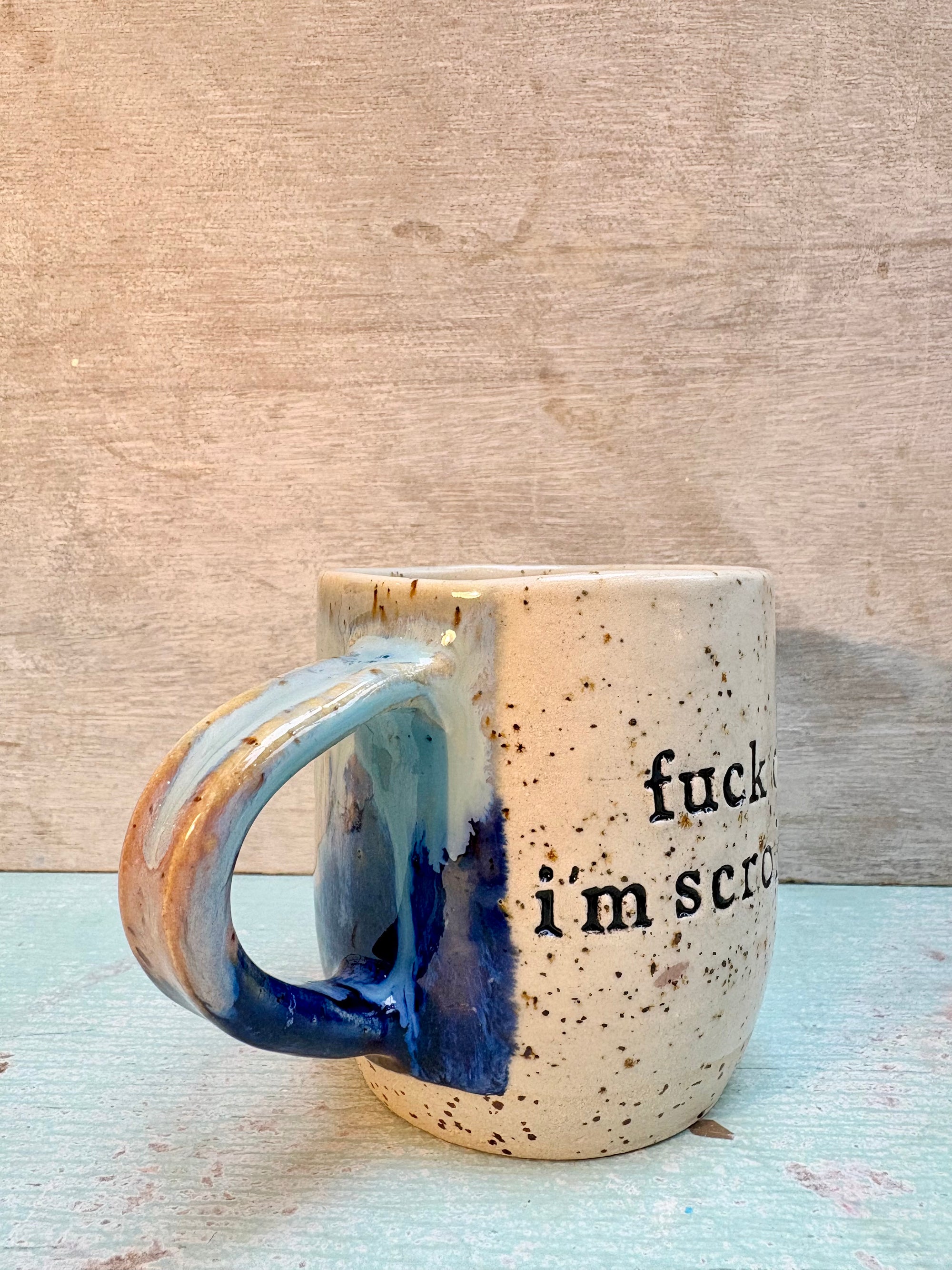 “Fuck off, i'm scrolling" mug