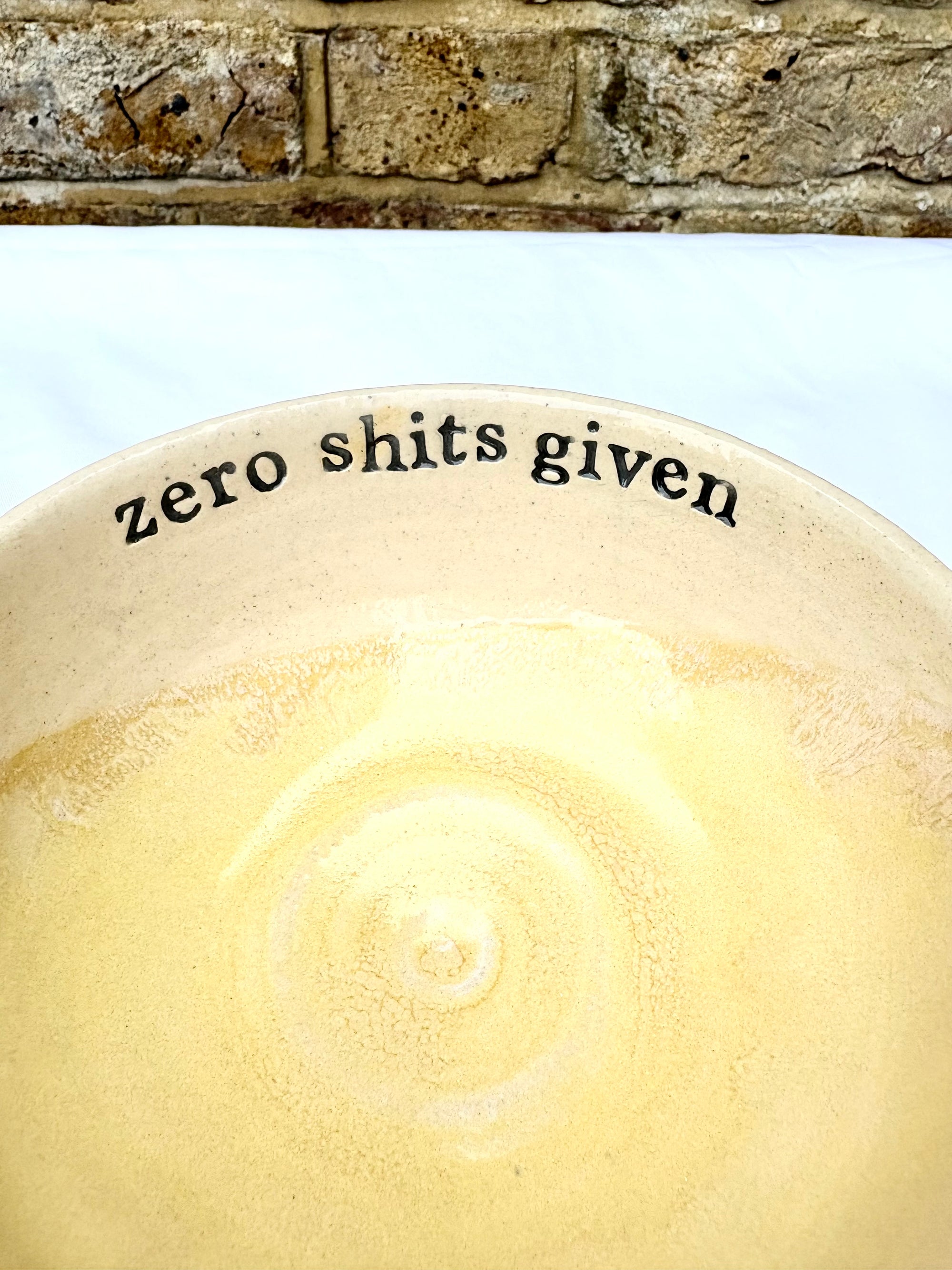"zero shits given" bowl