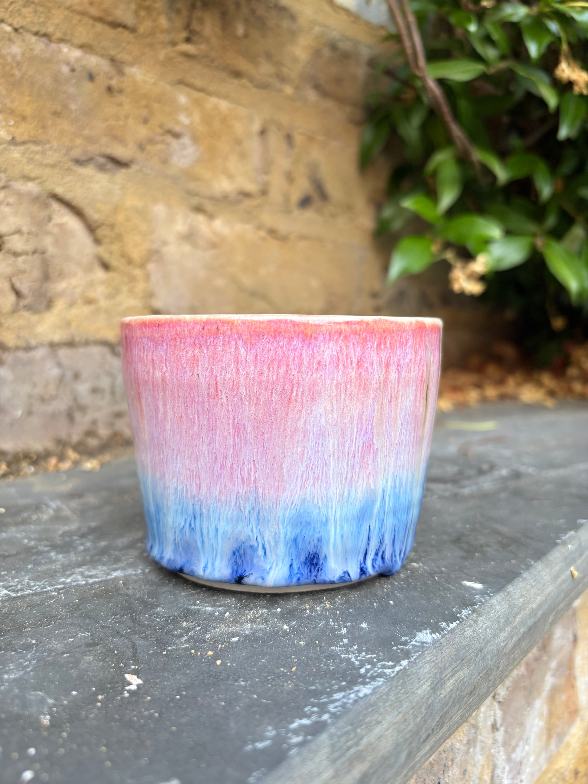 “chuck it in the fuck it bucket" mug (pink/blue, 250ml)