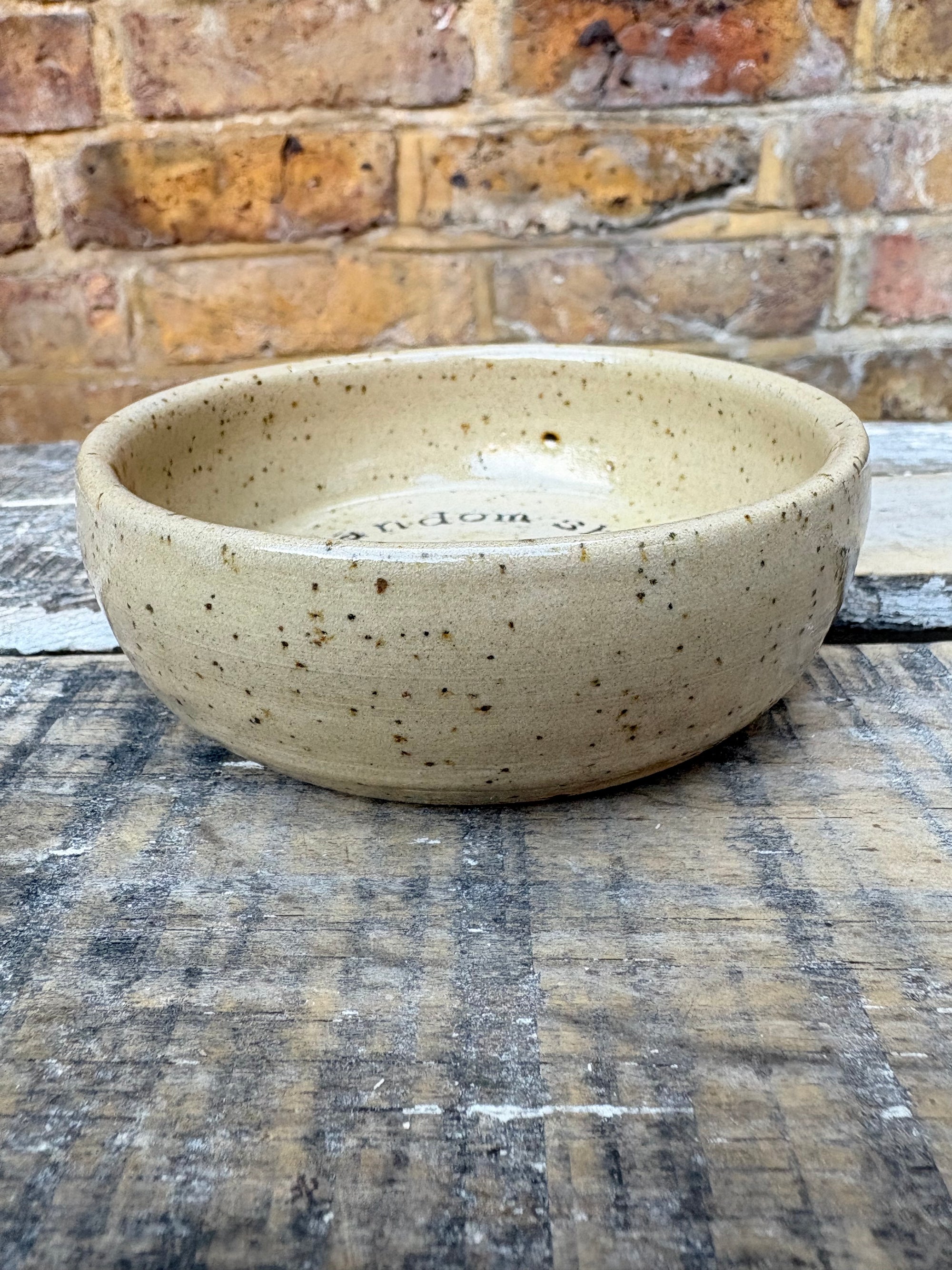 "random shit" trinket dish (pink, flecked)