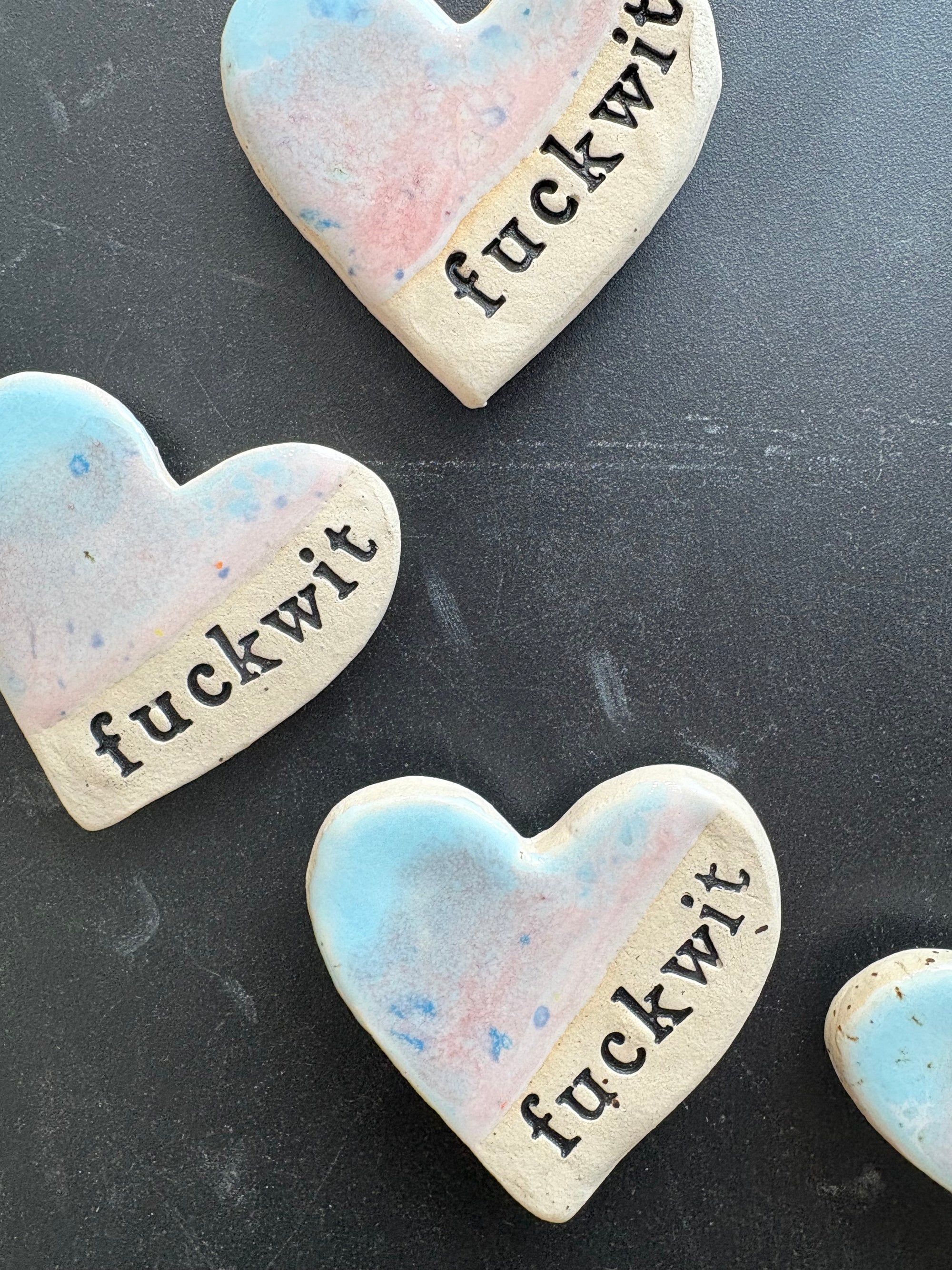 Fuckwit Magnet (blue/pink)