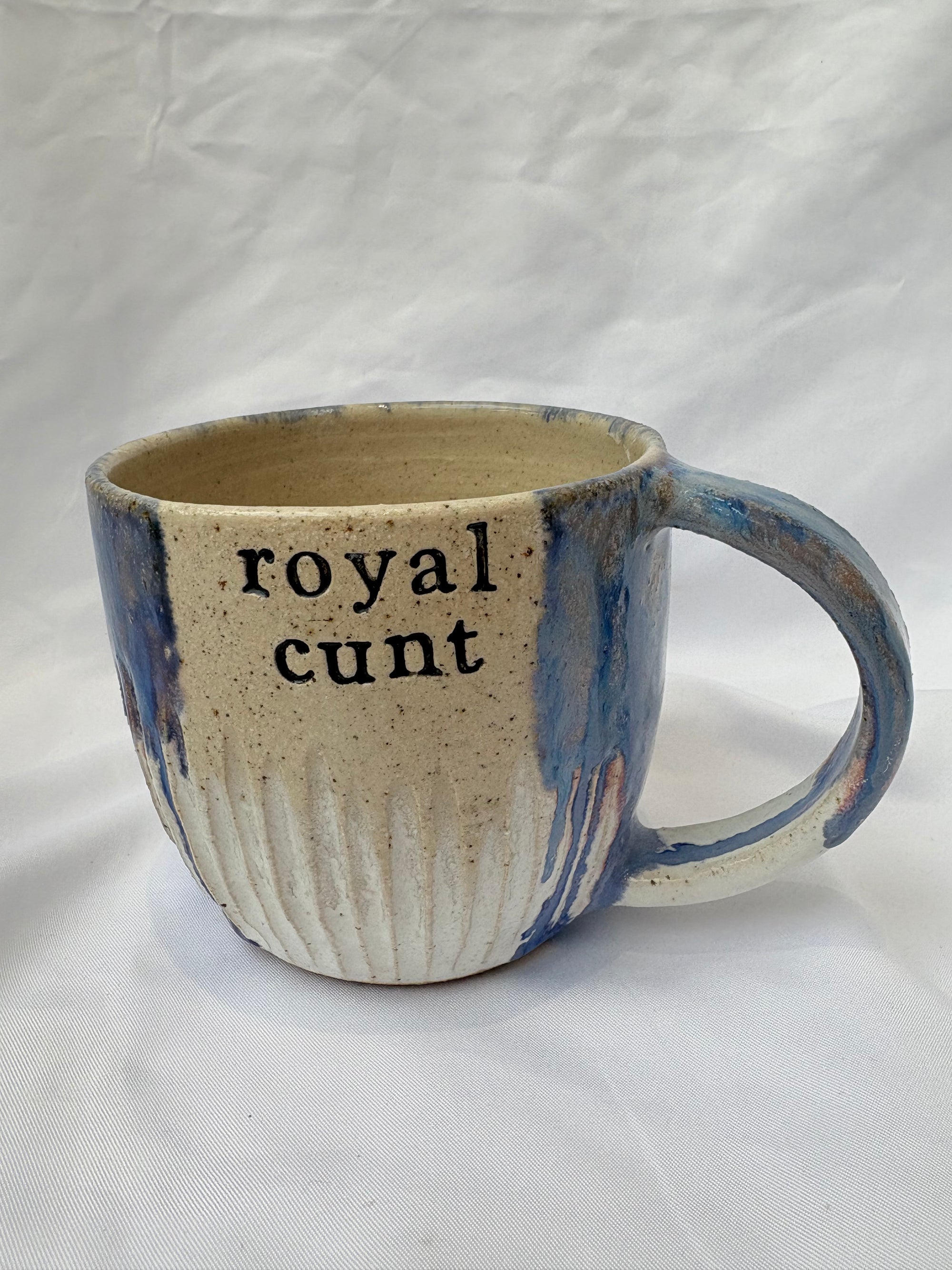 Royal Cunt mug (Blue and White glaze)