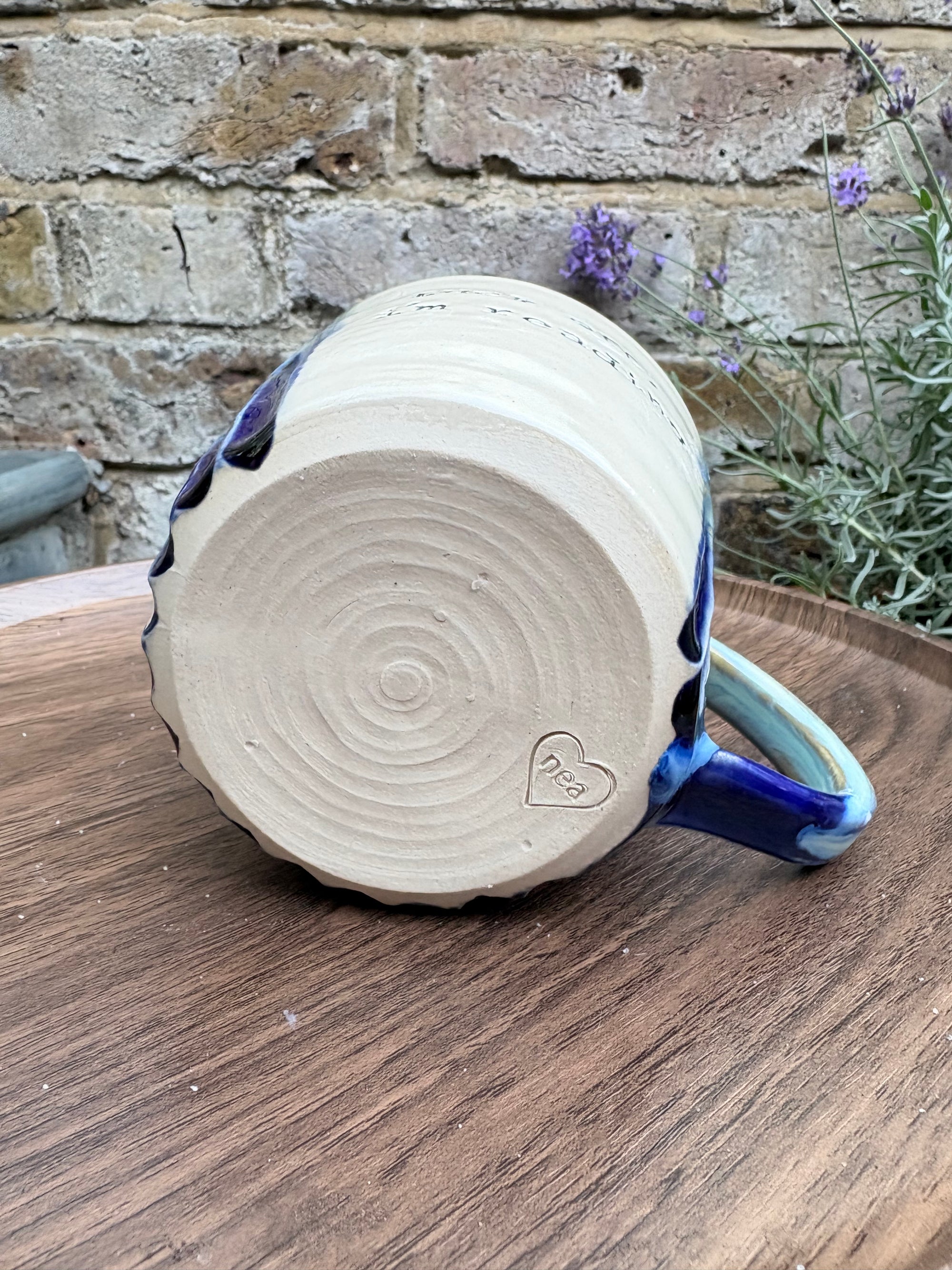 “Fuck off I’m reading" mug (blue/greens)