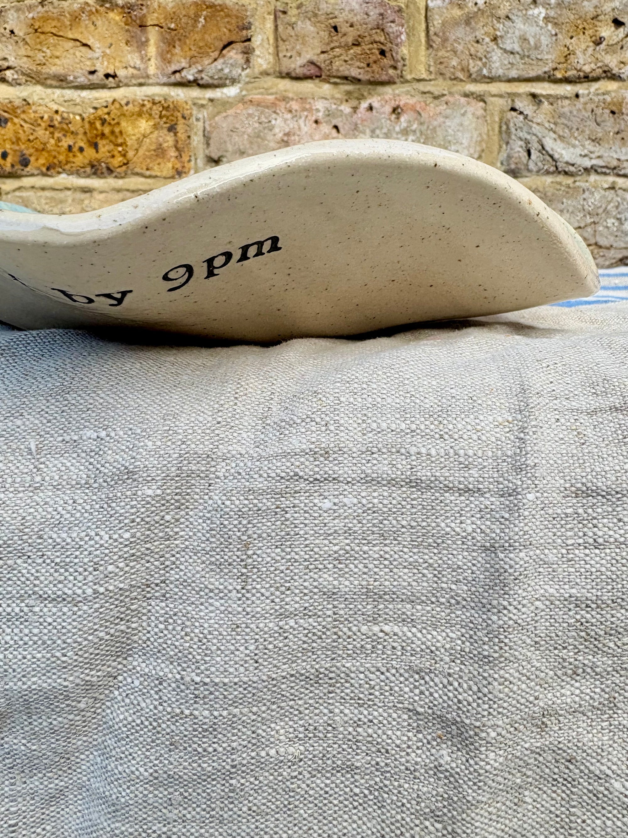 "good food, fine wine, great company..." serving dish