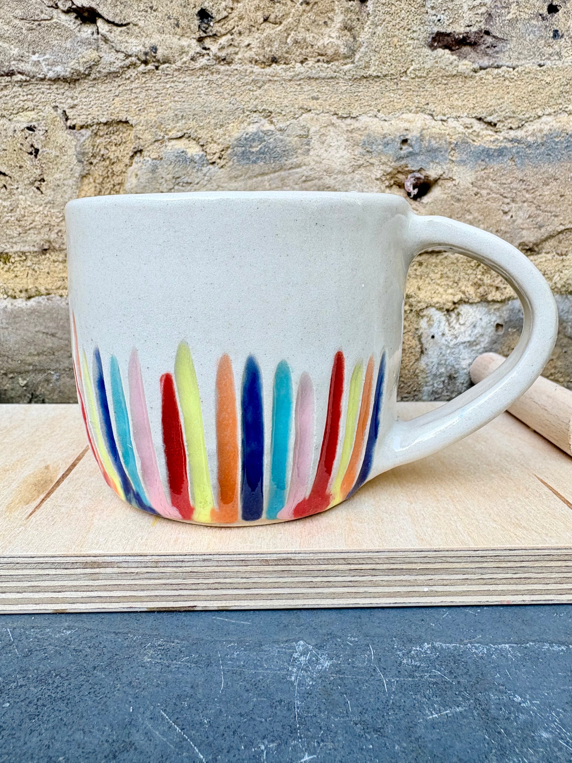 Serving Cunt mug (rainbow grooves)