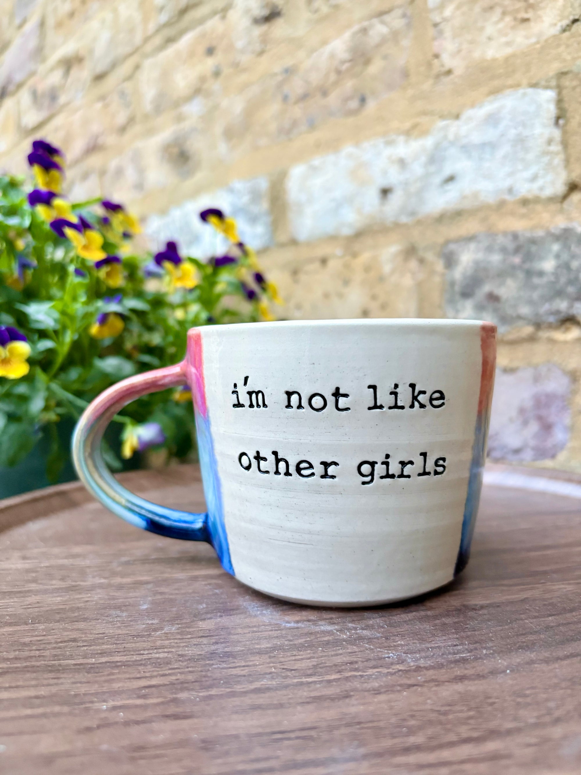 “I’m not like other girls" "I’m so much worse” mug (right hander, small, 260ml)
