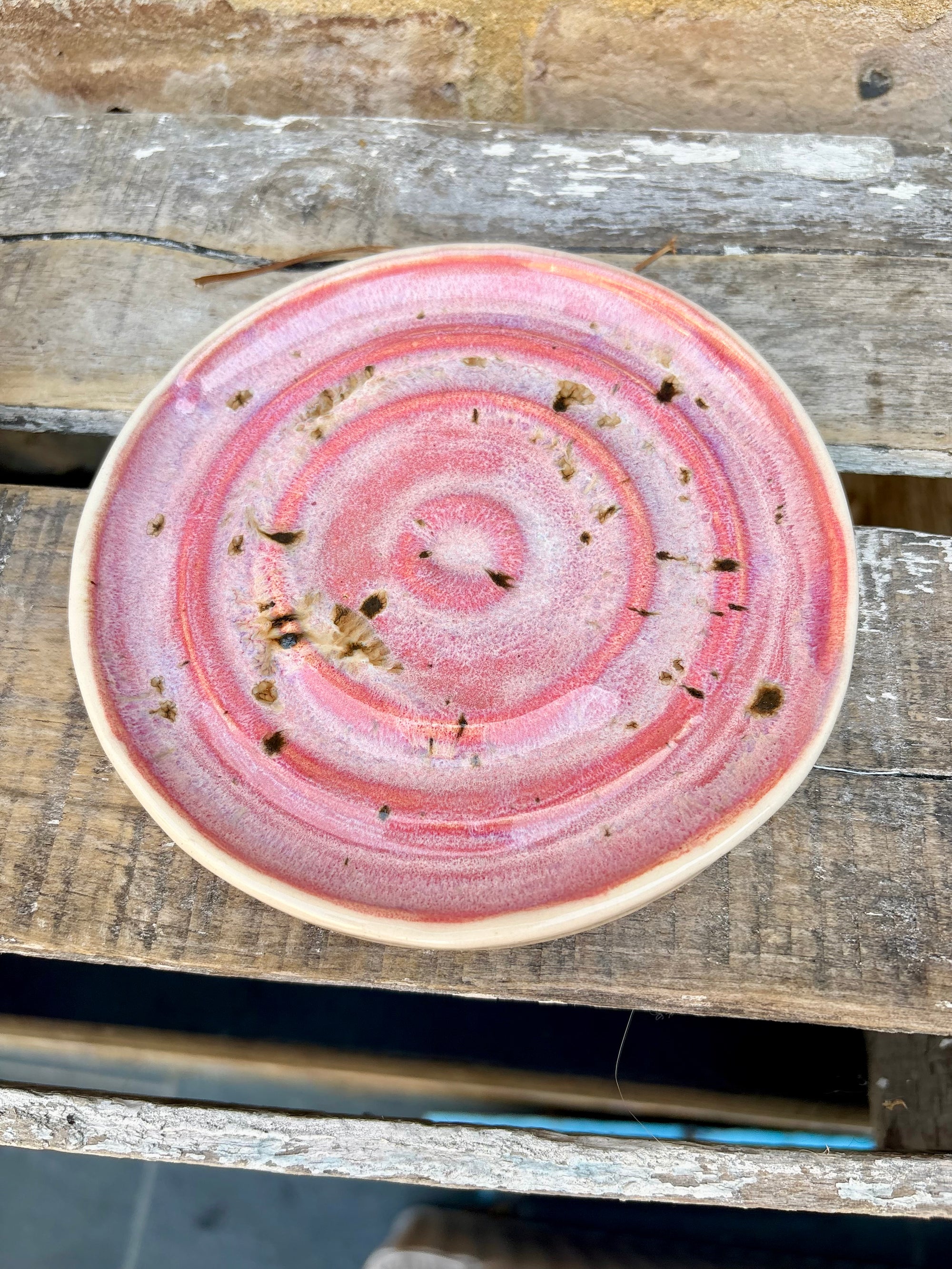 Butter Dish (buttery slut, pink, cream clay, knob)
