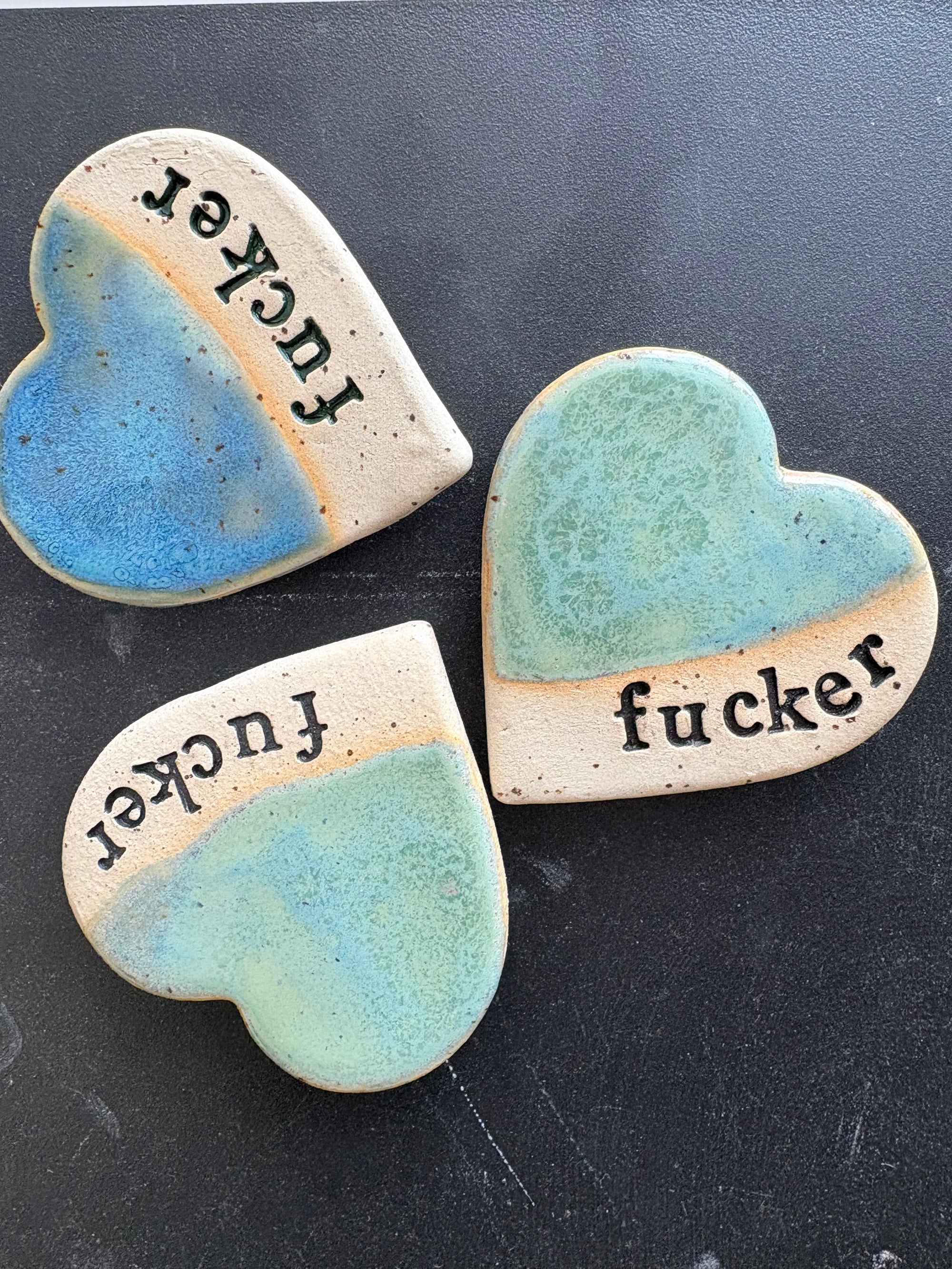 “Fucker” Magnet (blue, large)