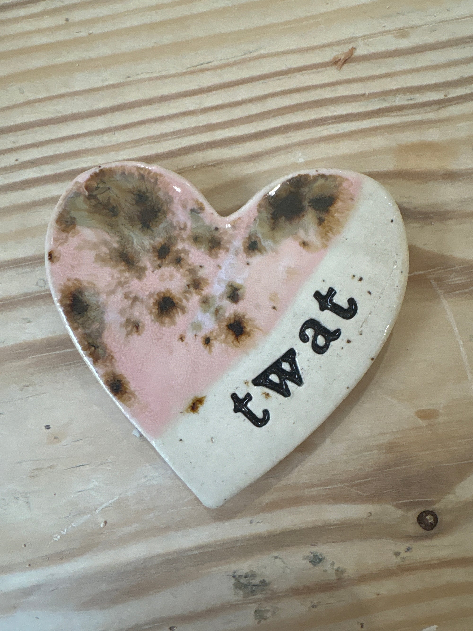 “twat" magnet (pink giraffe, large)