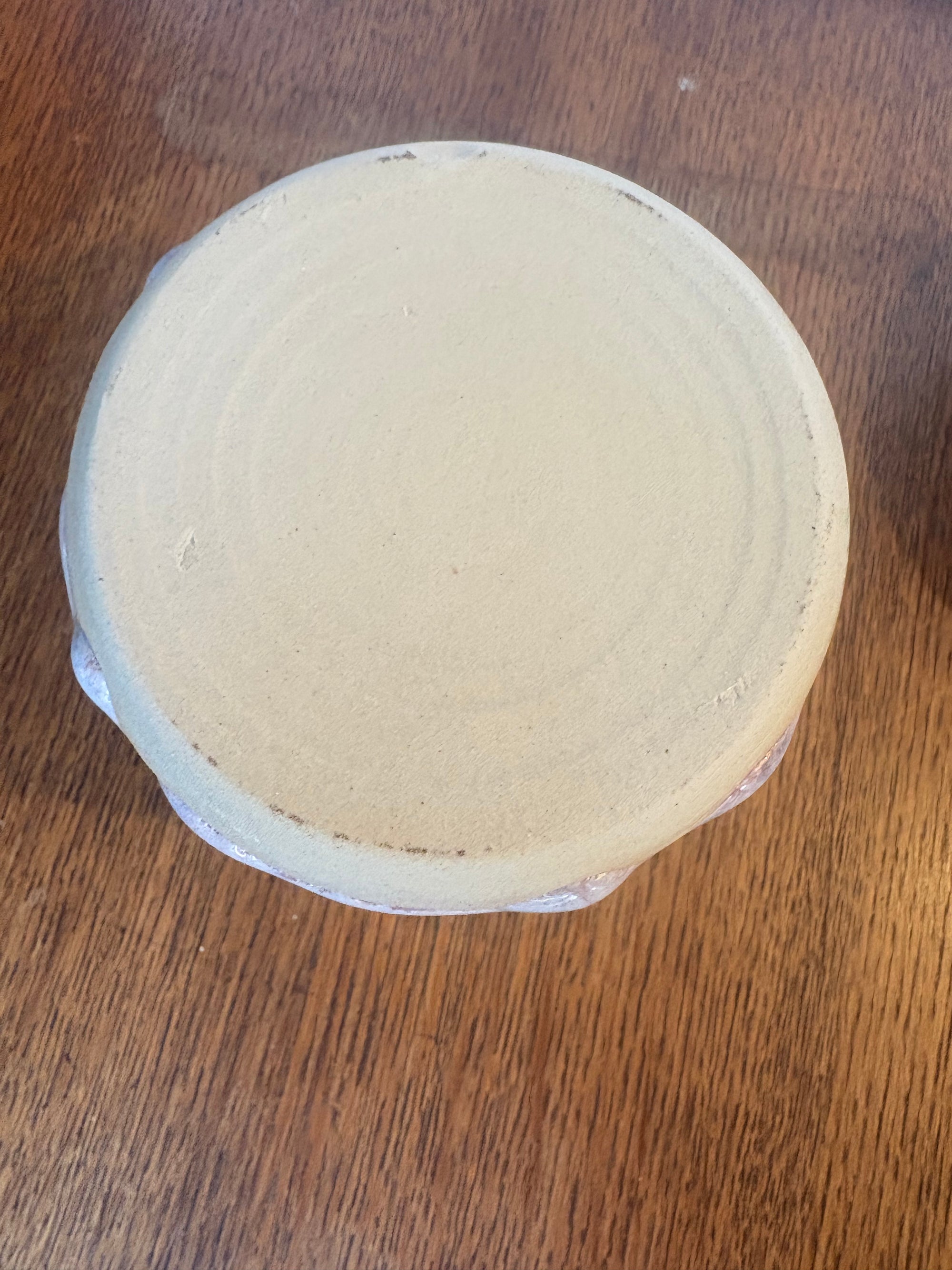 "random shit" lidded pot (oyster pink)
