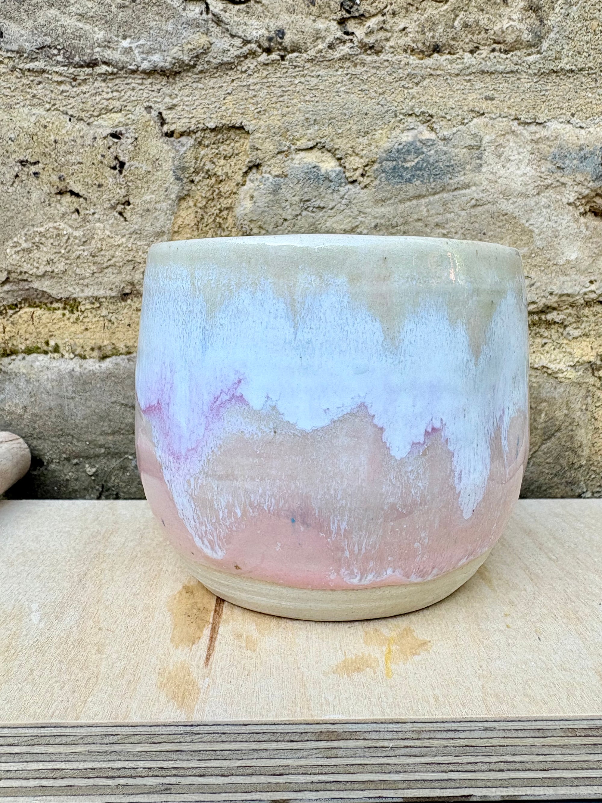 wanker dimple mug (Pink Ripple)
