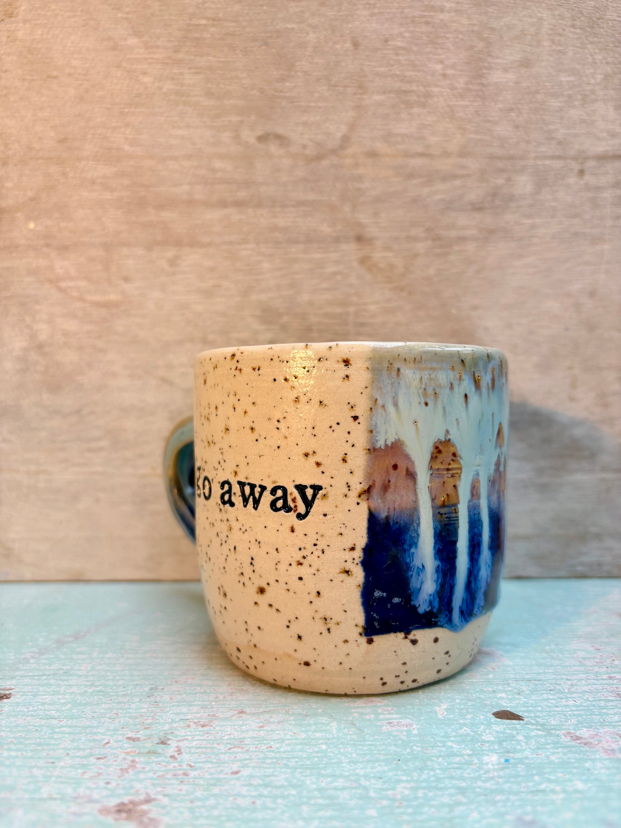 “Go Away" mug