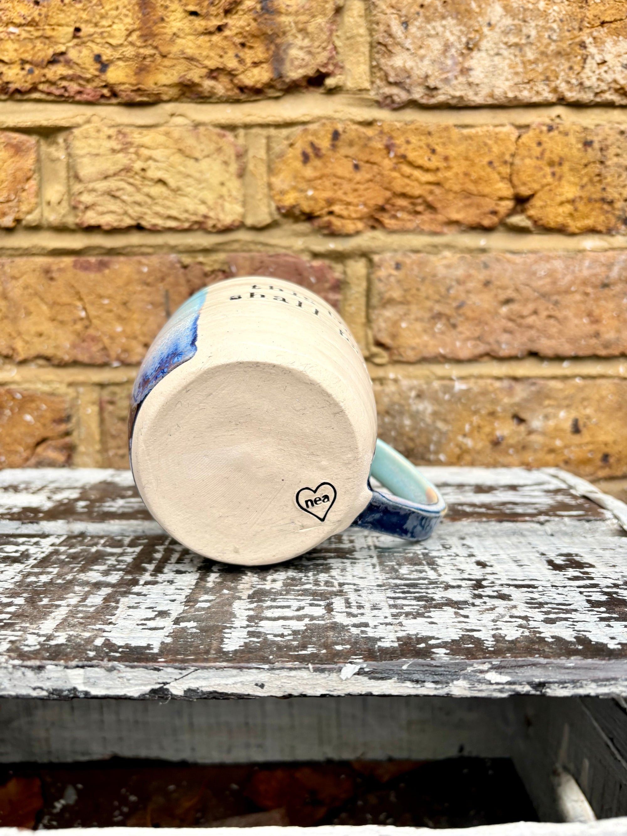 “this too shall pass"..."it fucking better" mug