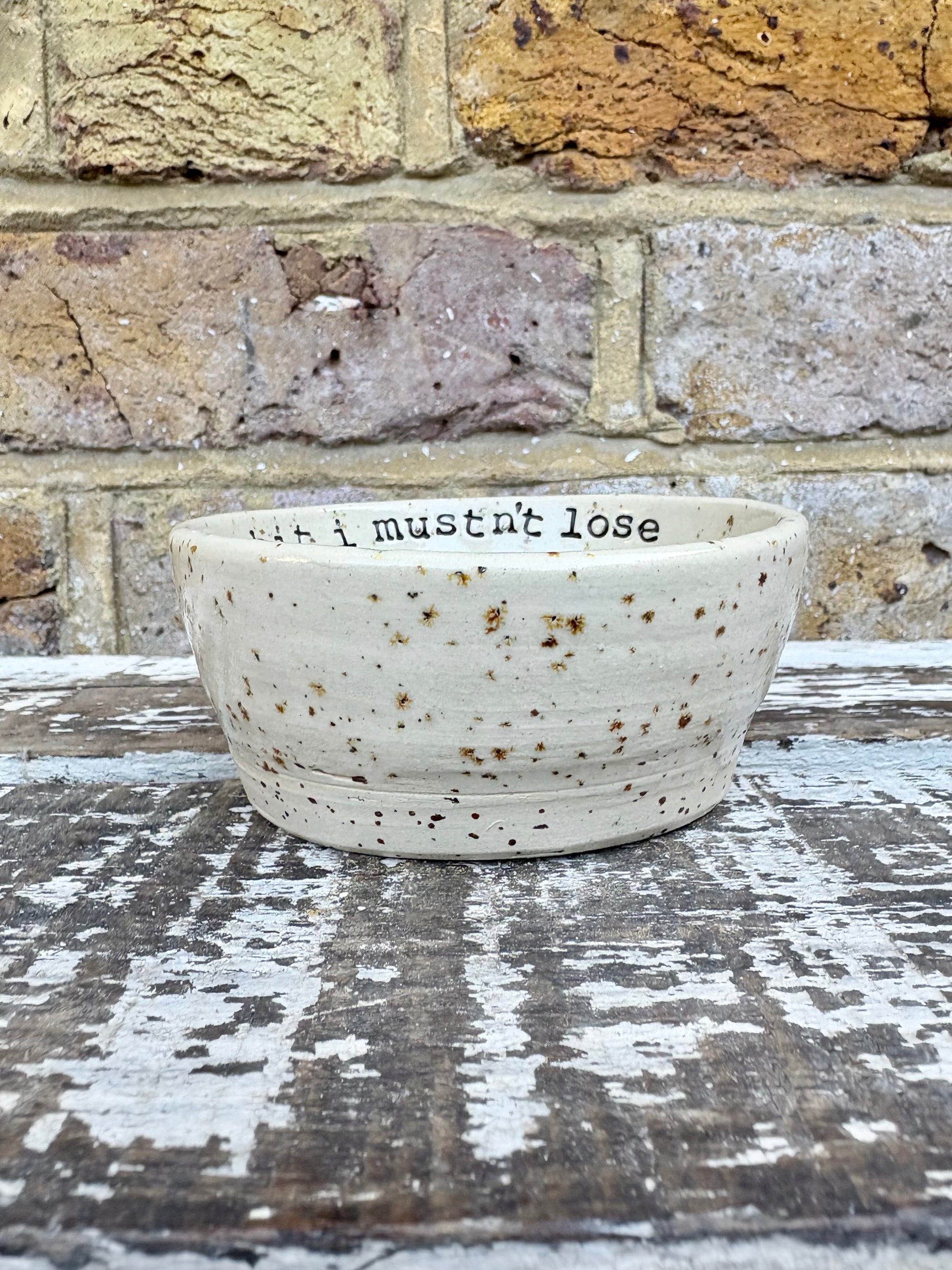 “shit I mustn't lose" trinket dish (antique blue)
