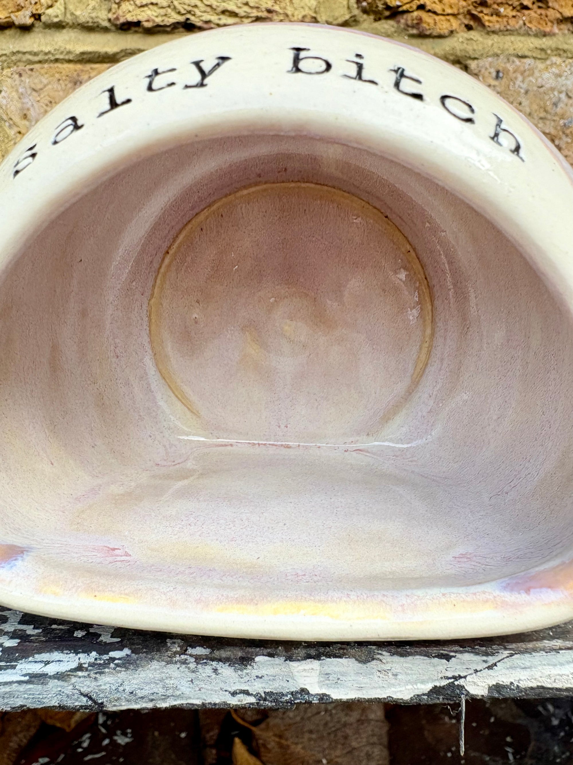 "Salty AF" Salt Pig (Lilac and Orange)