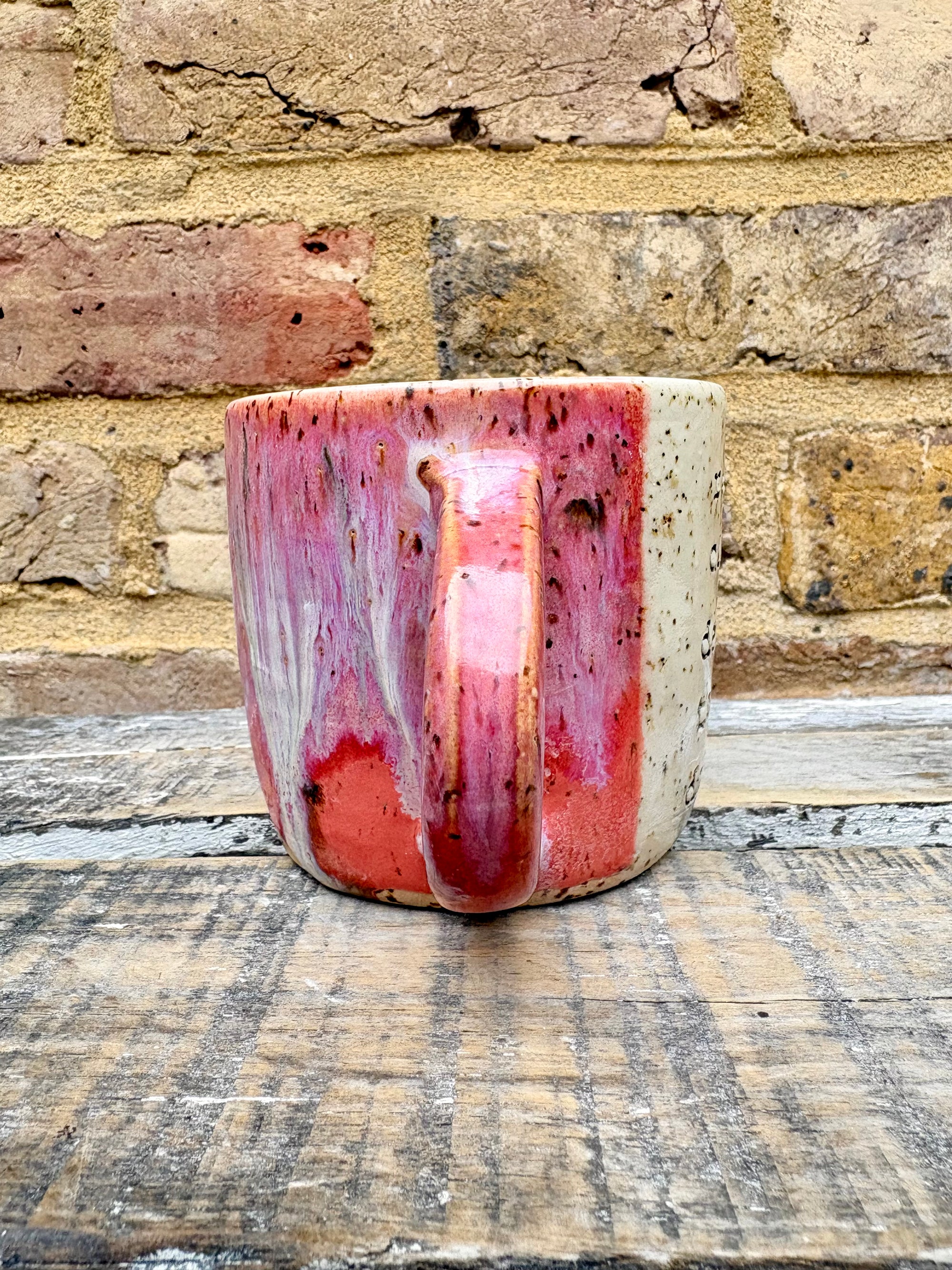 "reach out circle back deep dive touch base drill down” mug (pink)