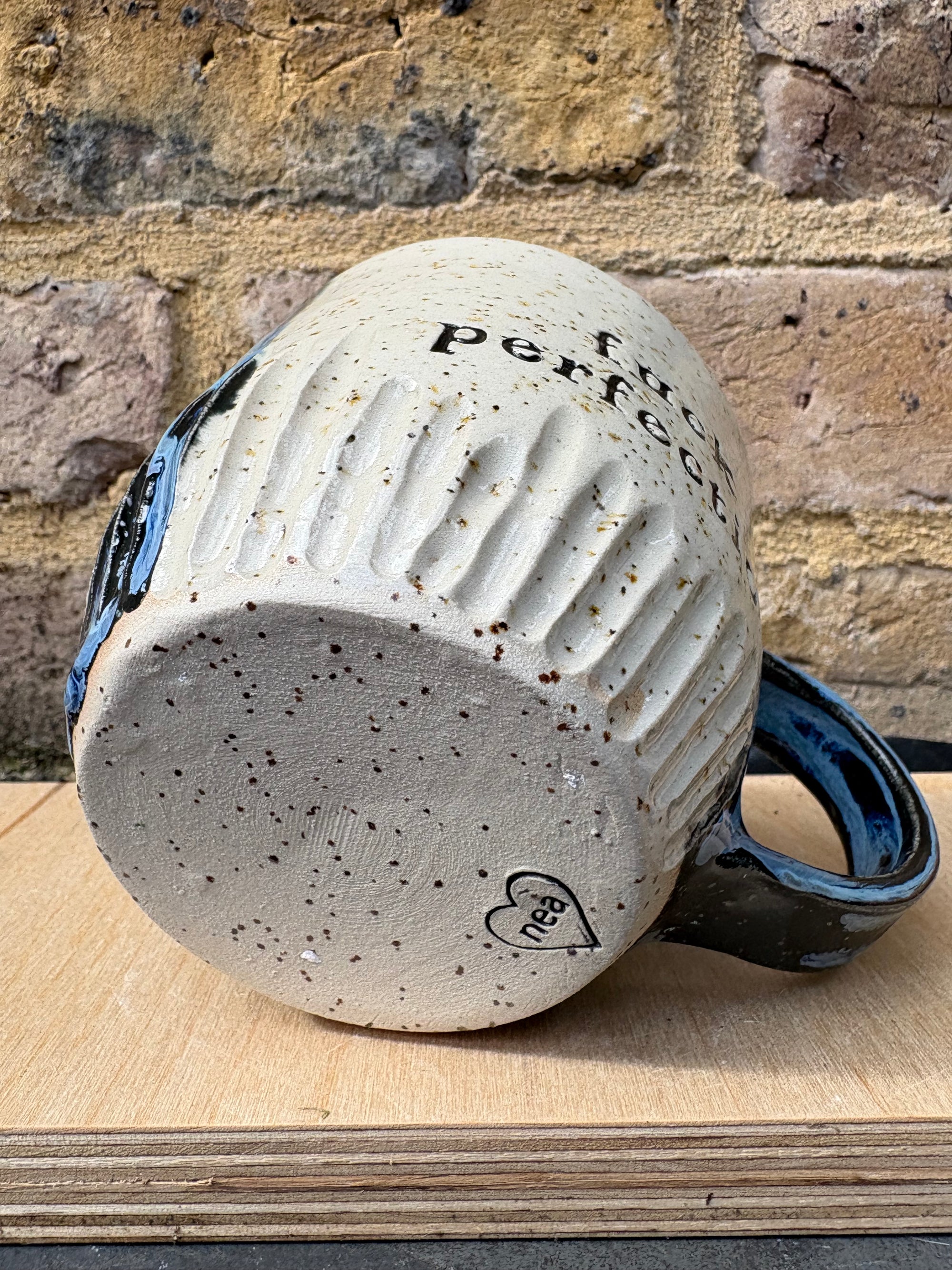 "fuck perfection" mug (dark night sky)
