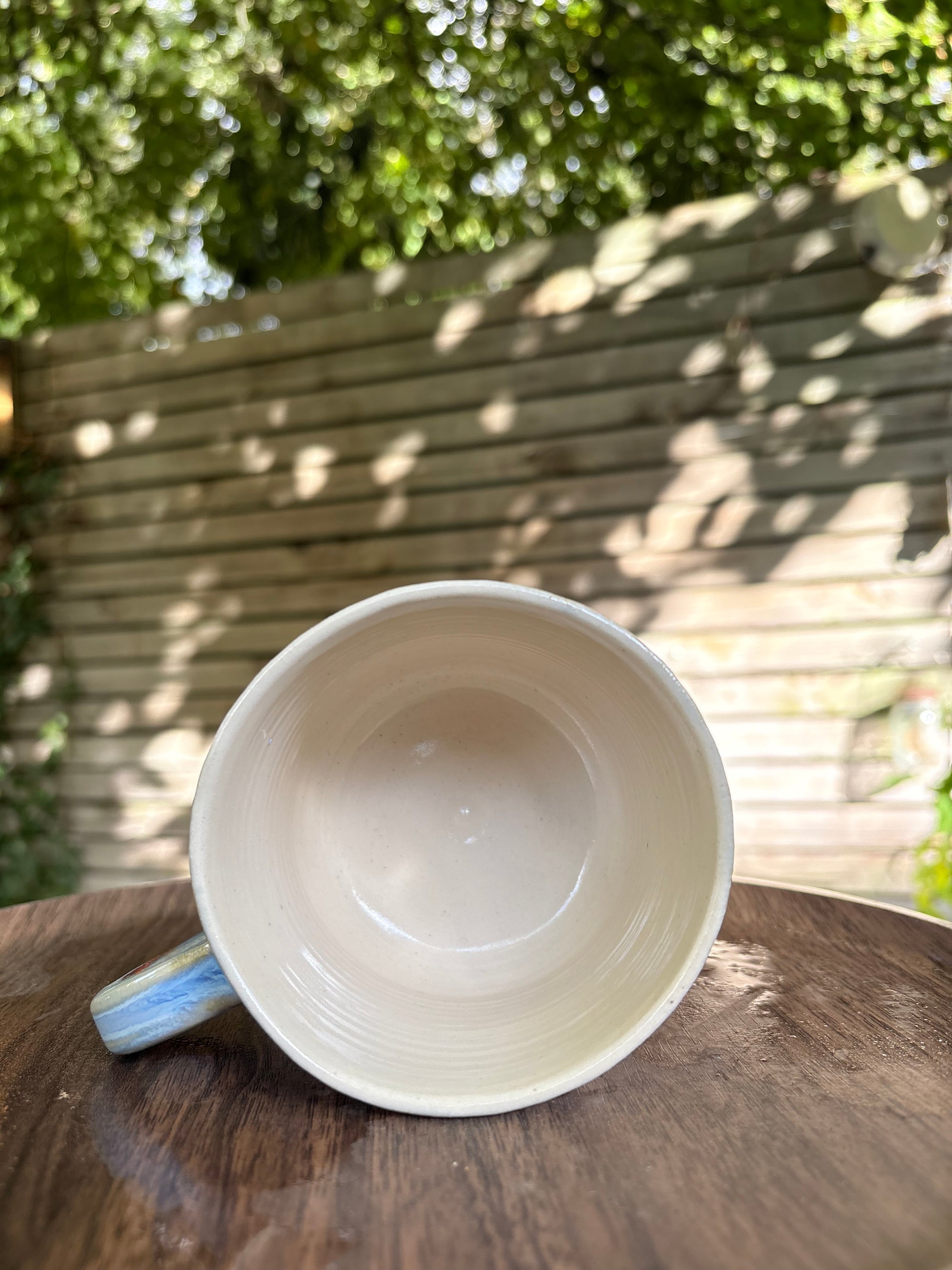 "too tired for this shit" mug (blues)