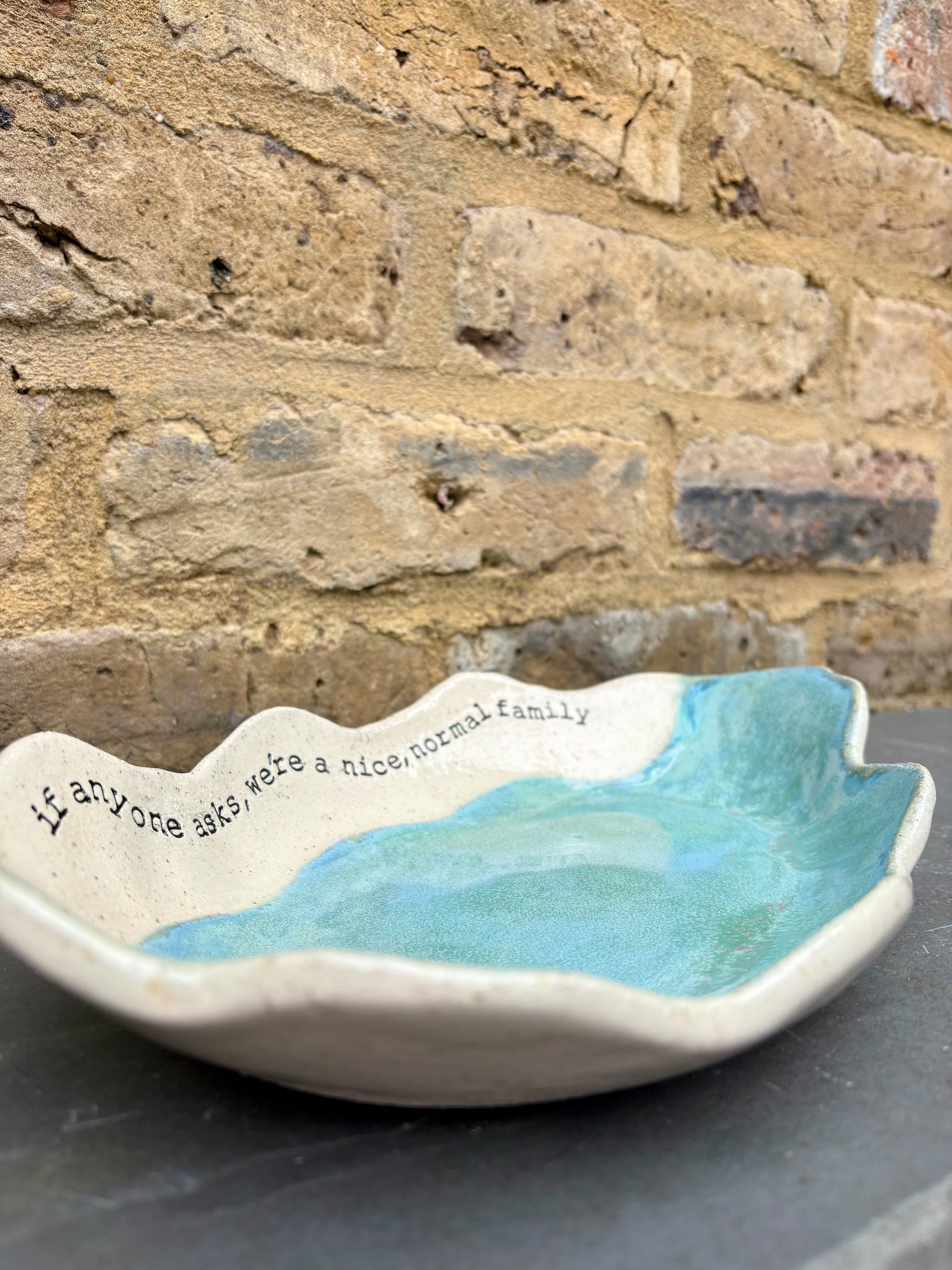 "If anyone asks, we're a nice normal family" Peacock Green