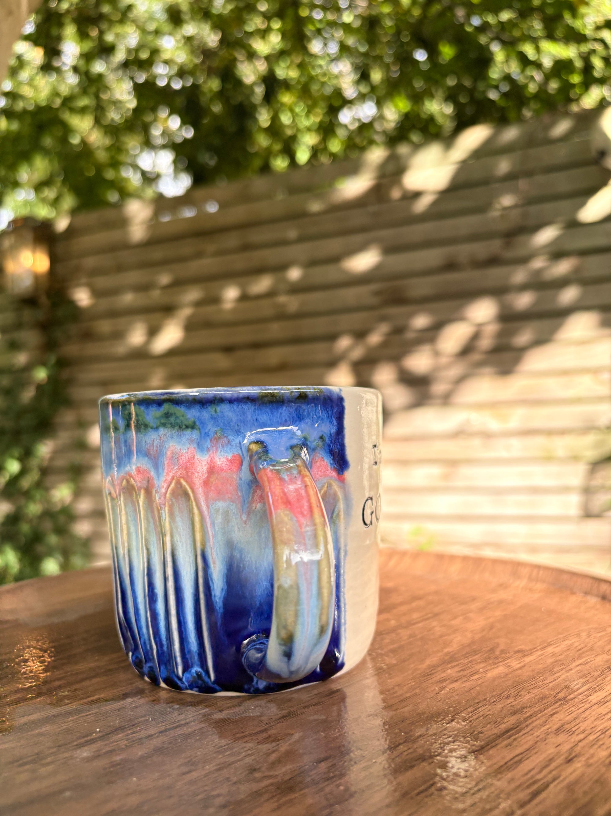 "I'm a fucking GODDESS" mug (blue night sky, 370ml)