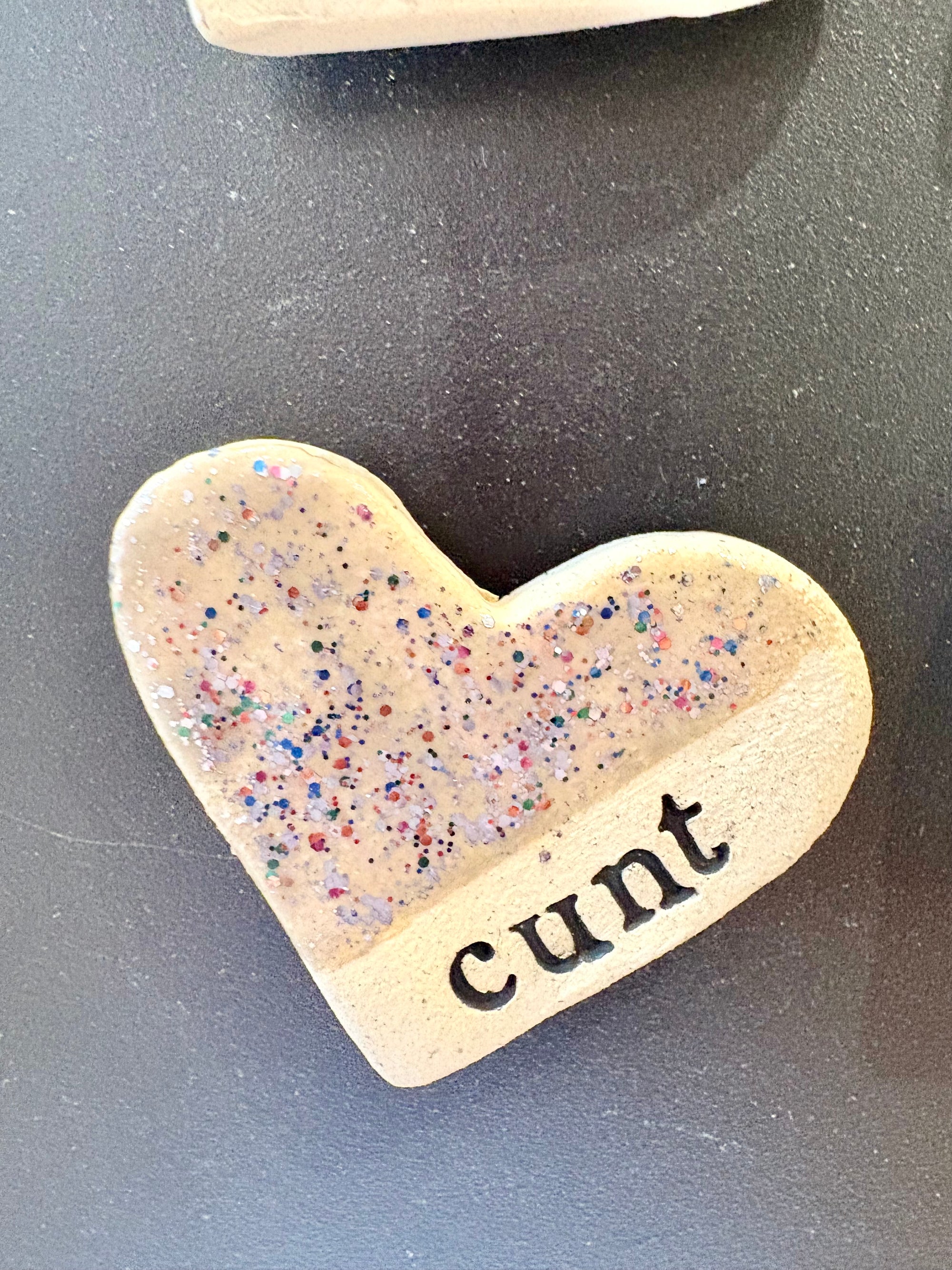Sweary Magnet Set (4 medium sized heart shaped magnets)