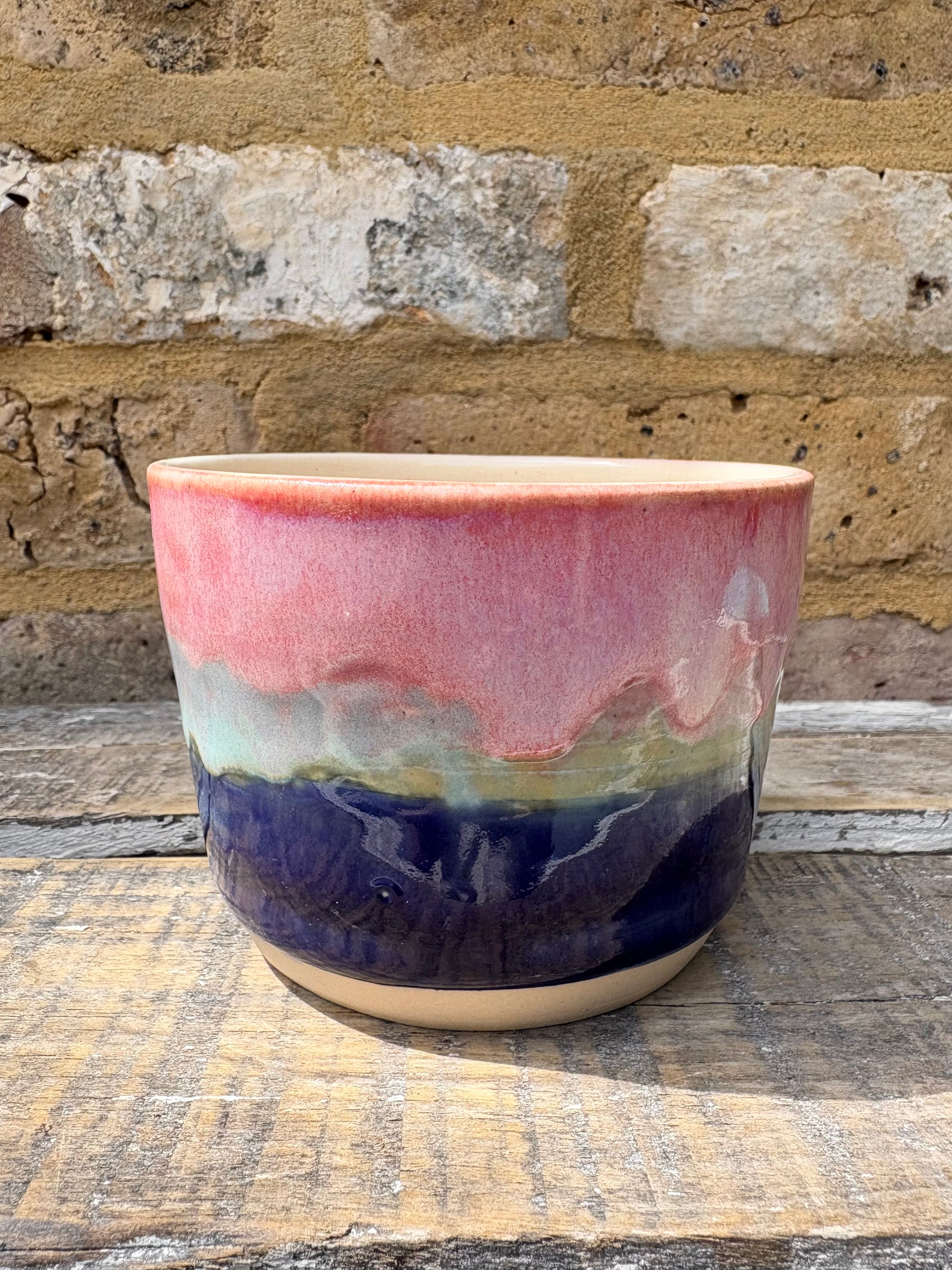 “what a fucked up time to be alive" mug (pink night sky)