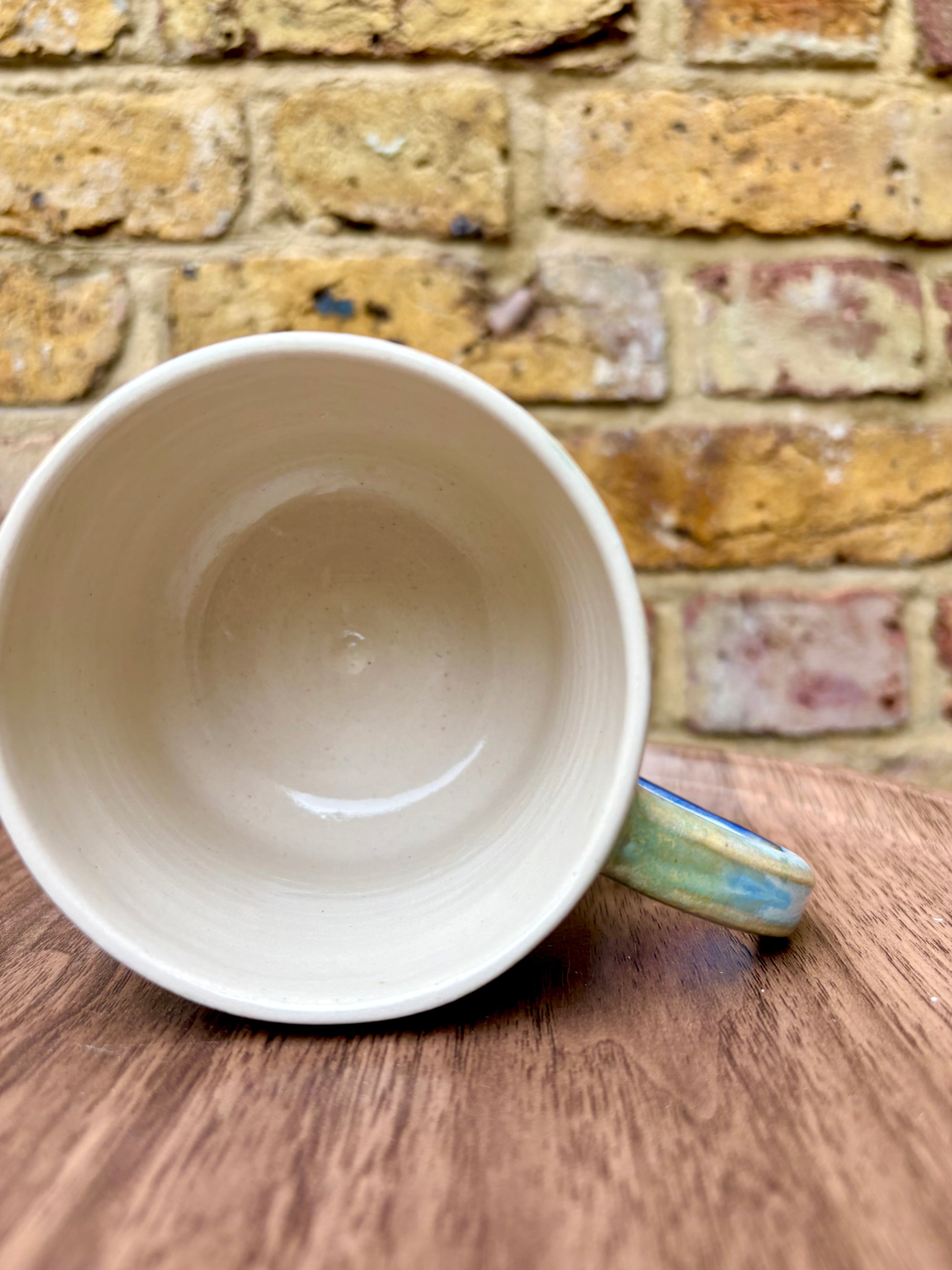 "ew people" mug (280ml, blue/green)