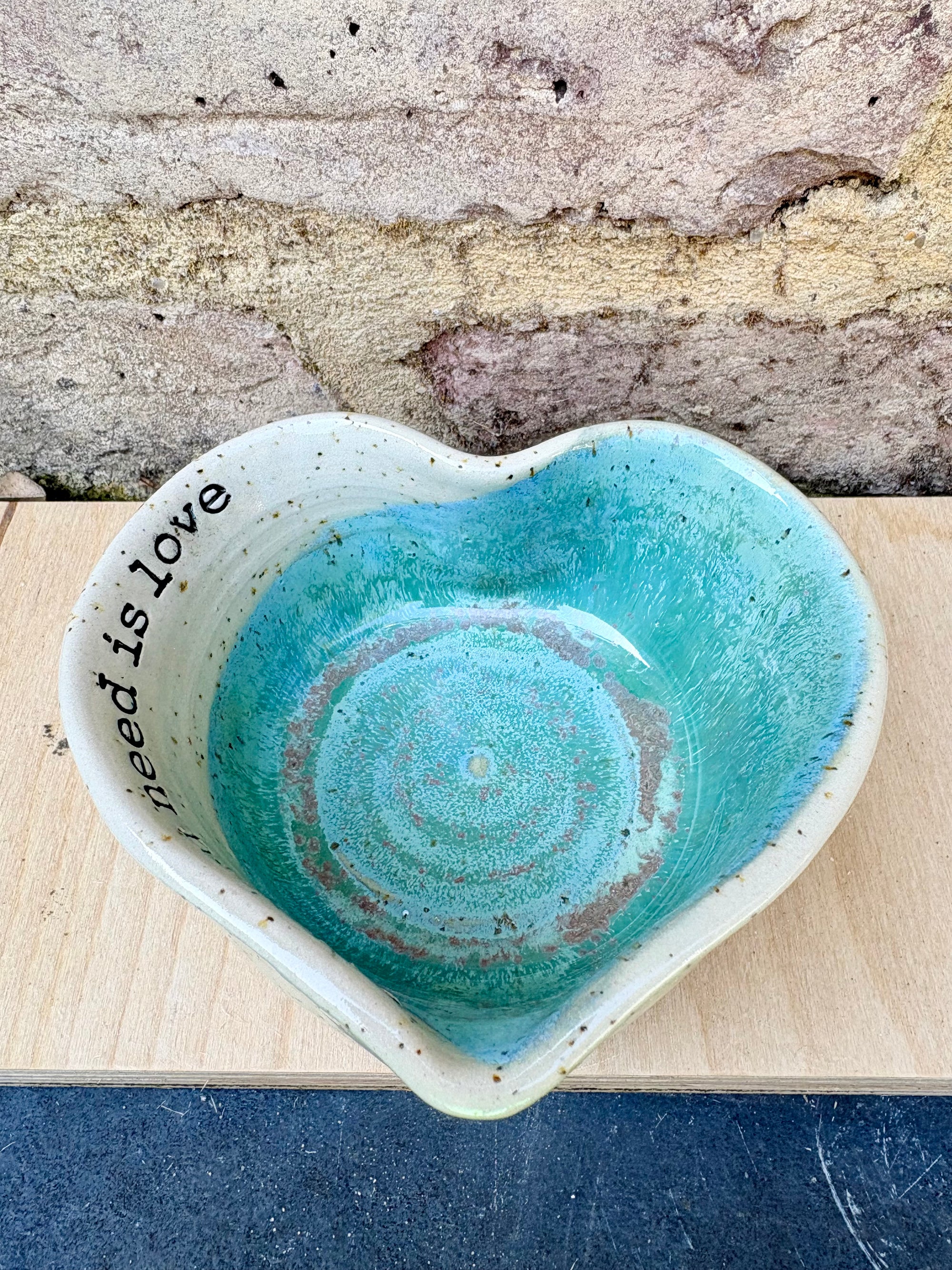 "all you need is love" snack bowl