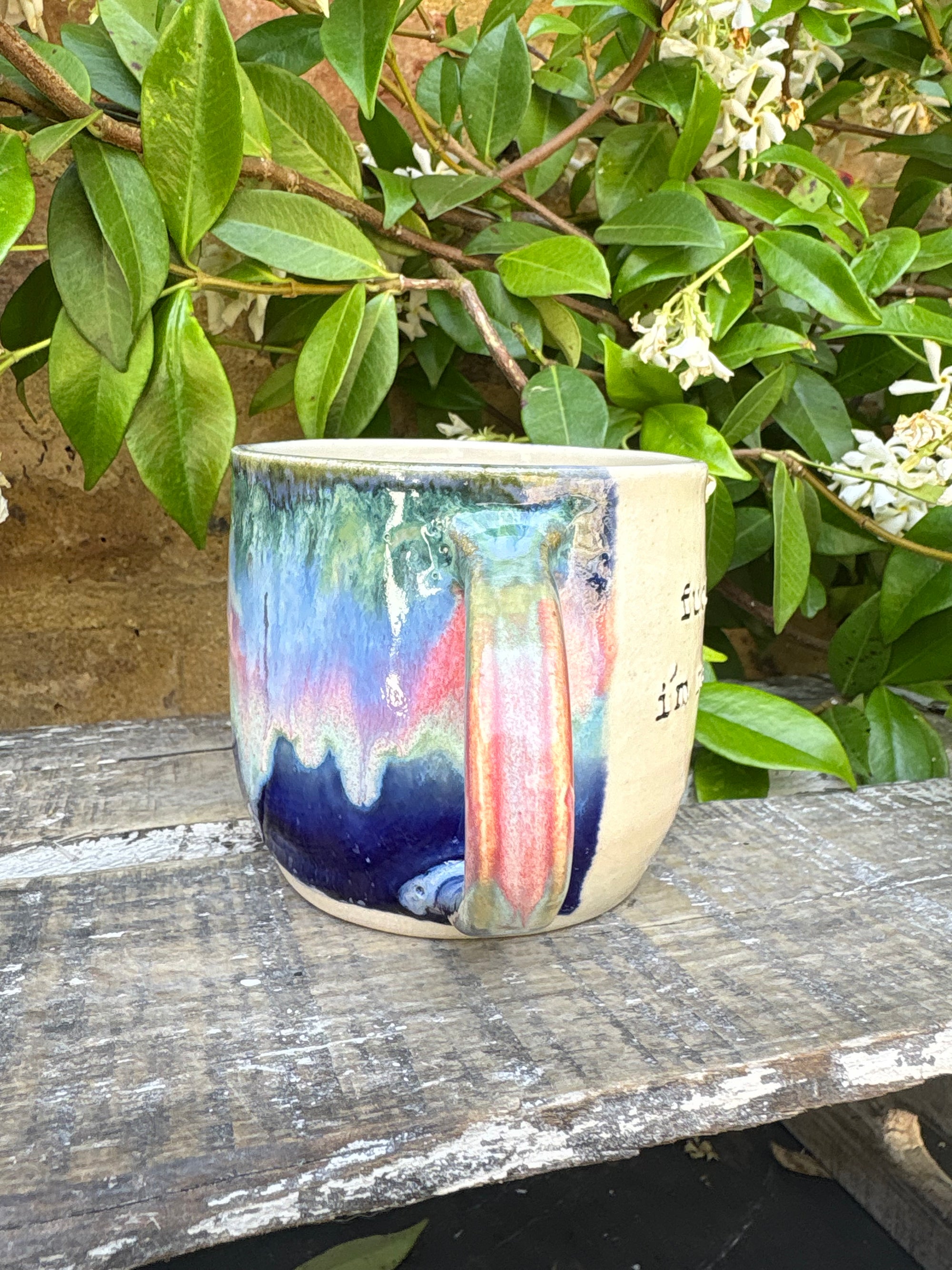 “Fuck off i'm reading" mug (Pink Night Sky)
