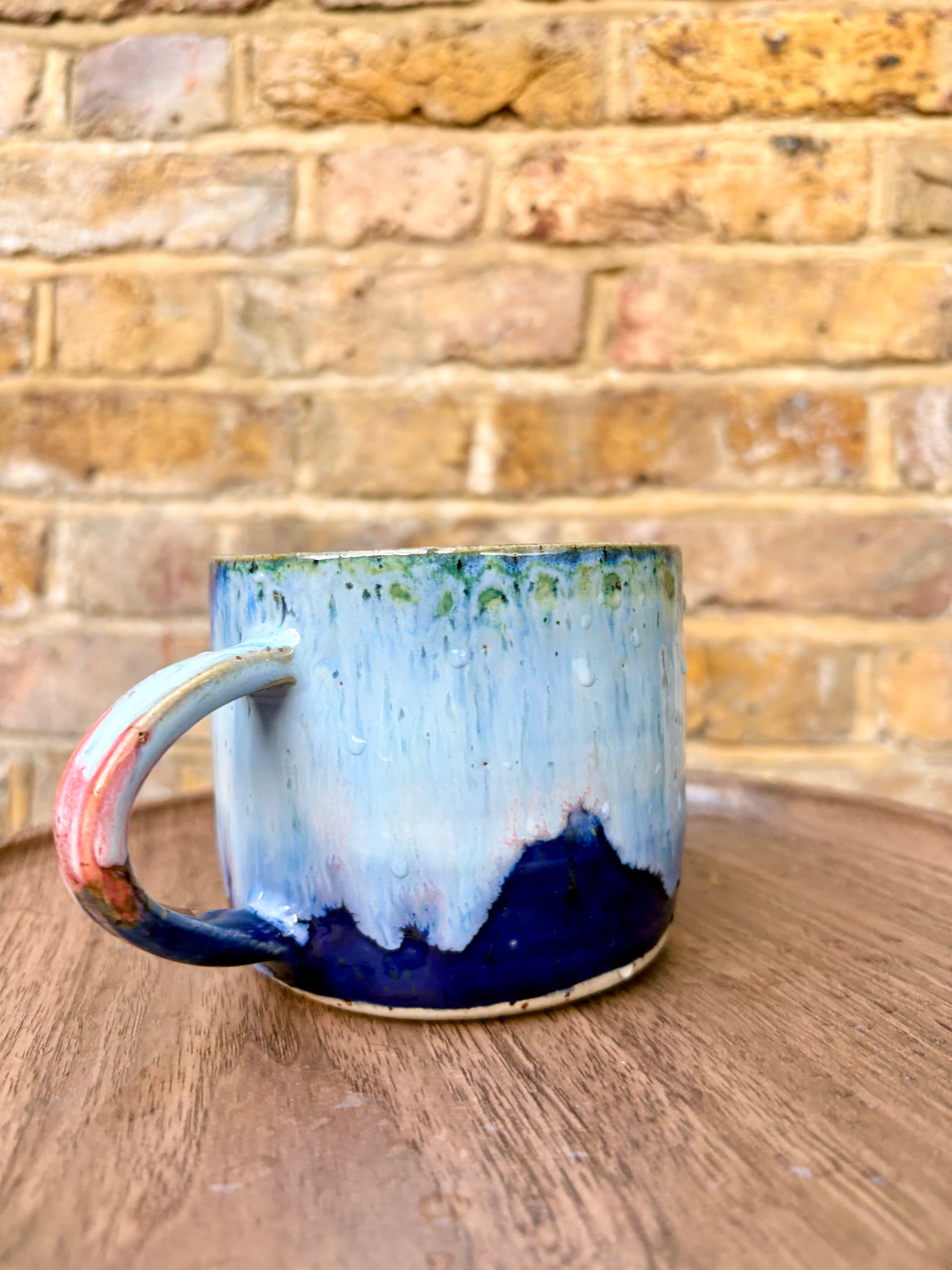 "what a fucked up time to be alive" mug (Pink Night Sky)