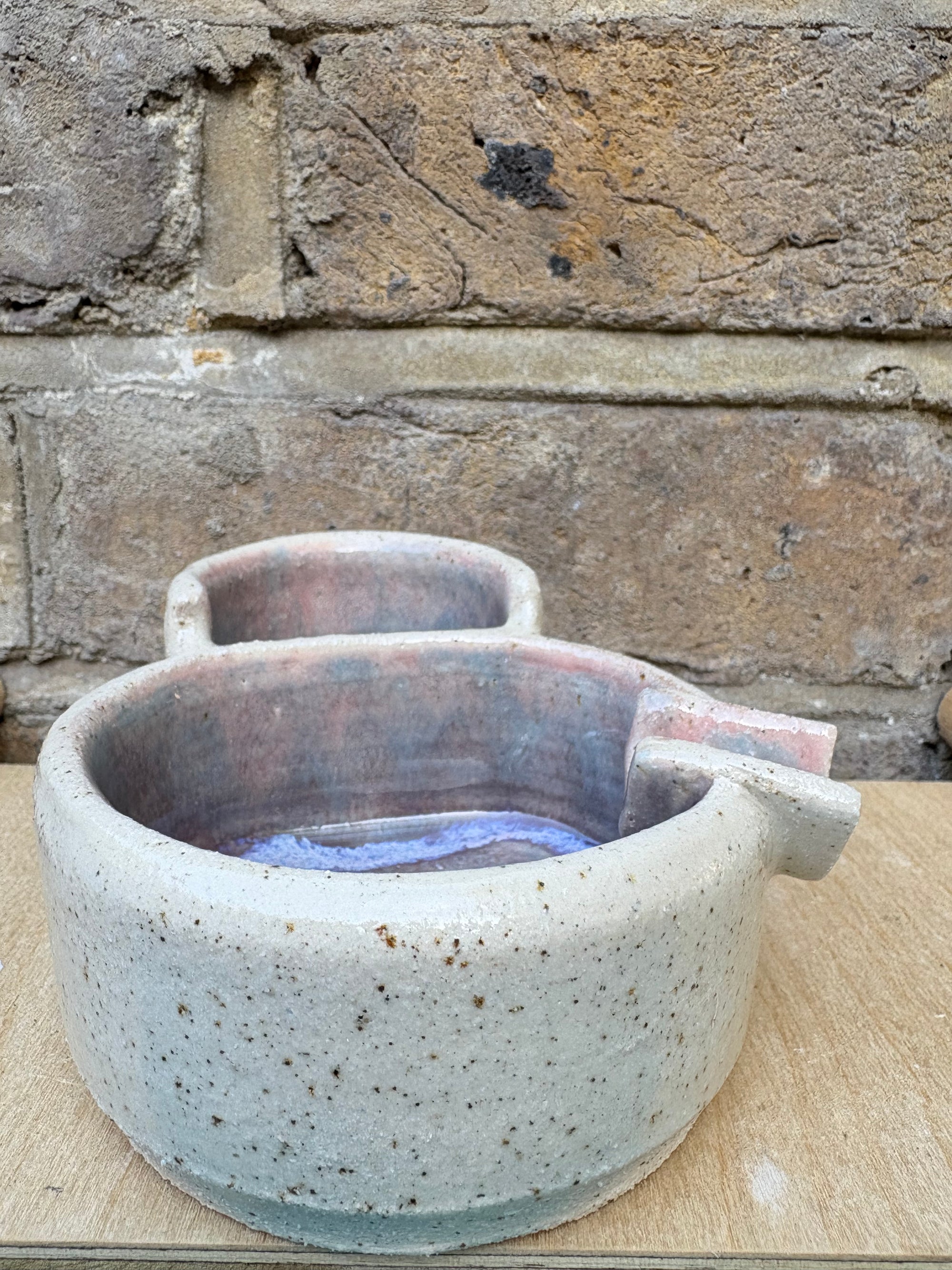Ashtray with lighter holder (purple)