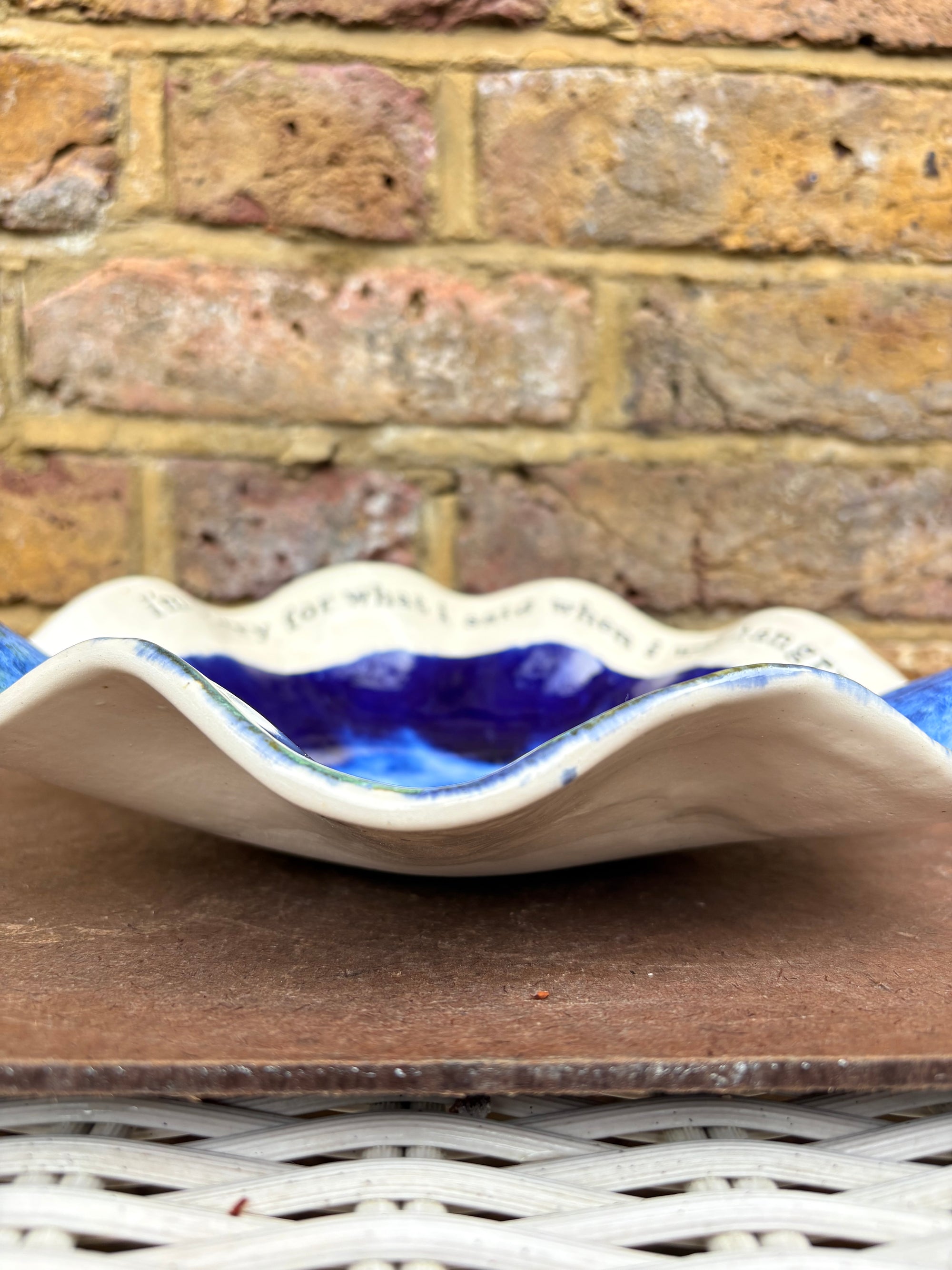 "I'm sorry for what I said when I was hungry" bowl (Ocean)