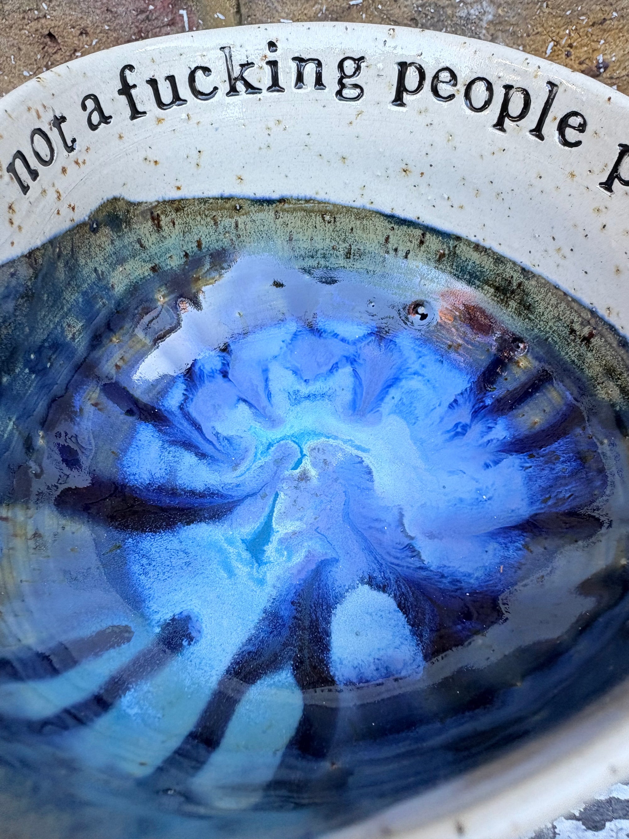 "not a fucking People Person" bowl